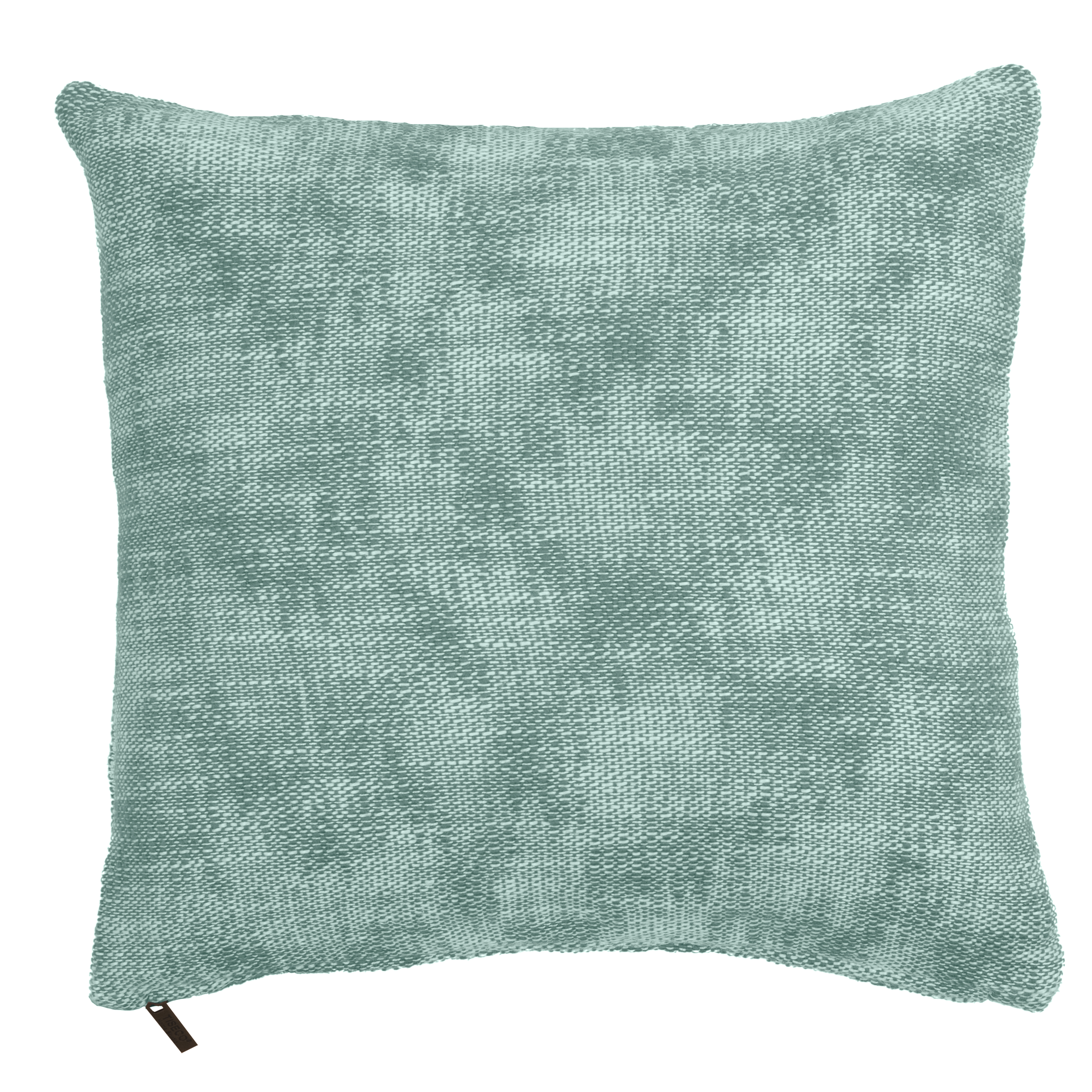 Cushion (filled)  COTTON SLUB MELANGE 45X45cm, chinois green