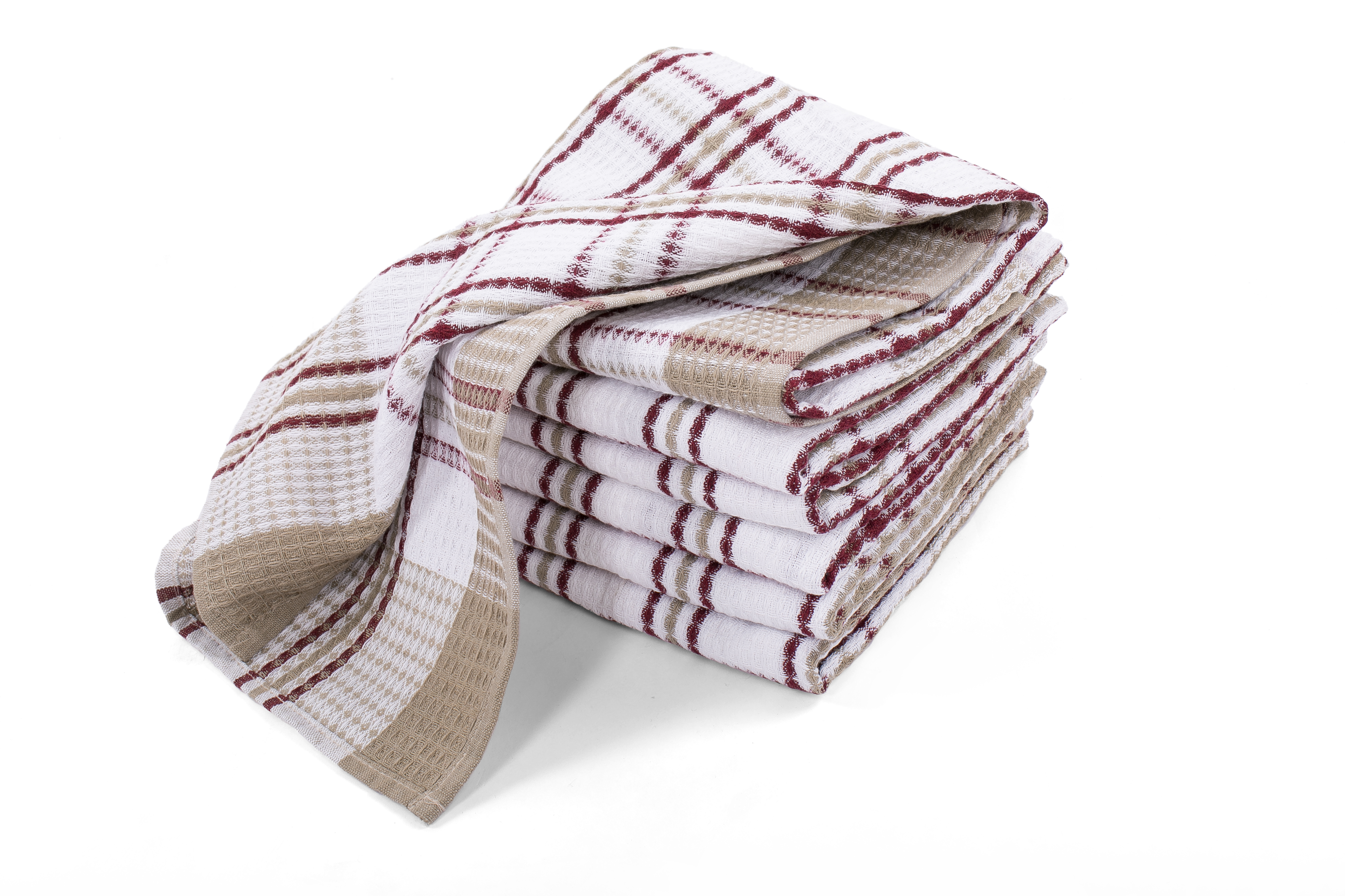 Torchon  HONEY WAFFLE - SET/4 - 50x70 cm, rouge