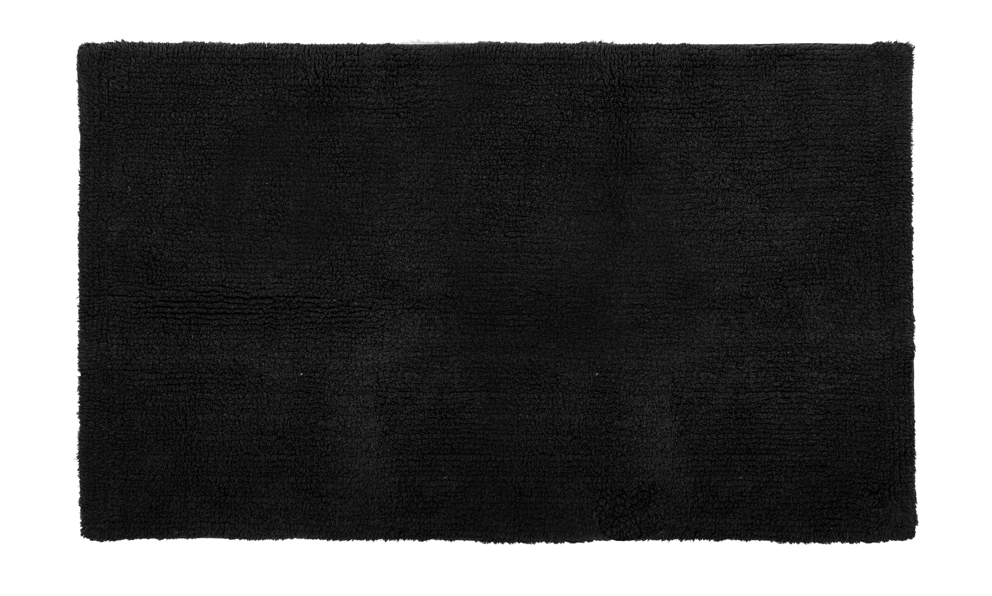 Bath carpet RIVA - cotton anti-slip, 60x100cm, black