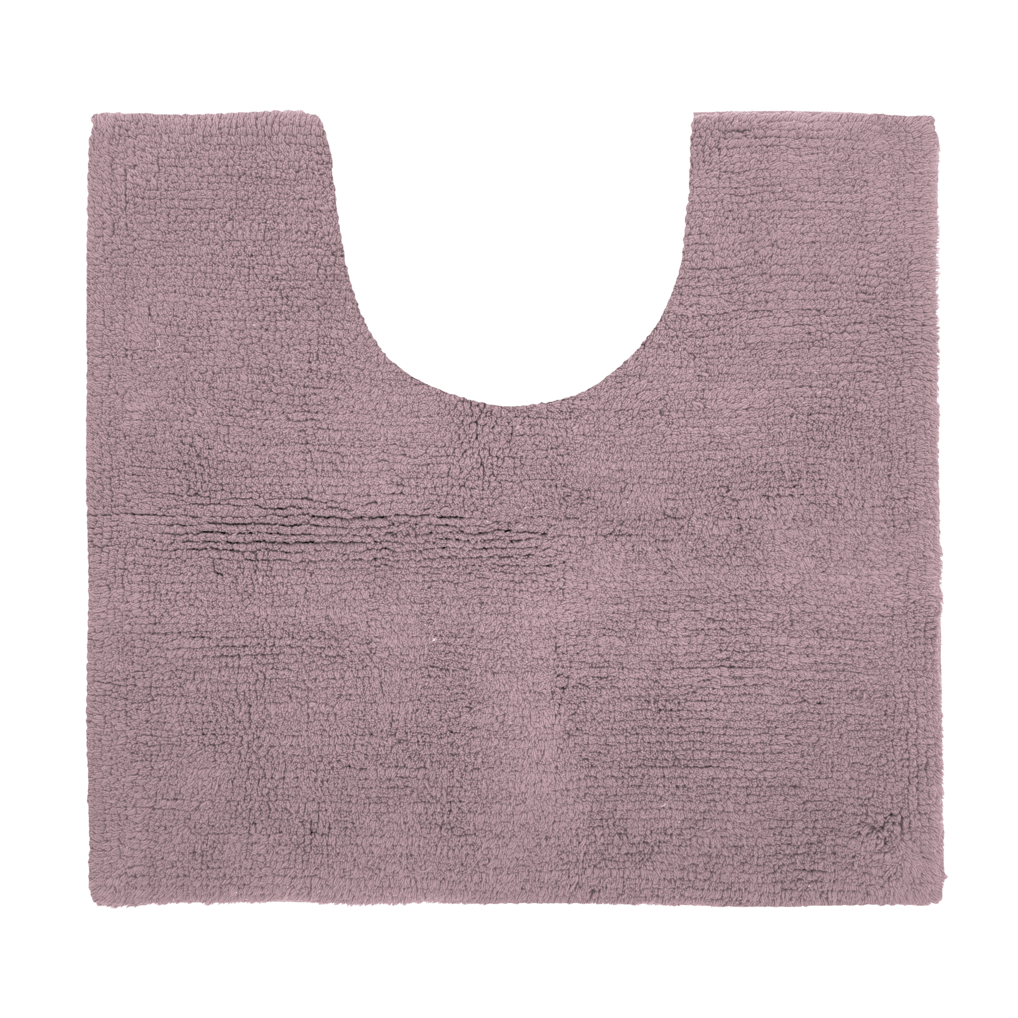 Contour WC - RIVA - coton antidérapant, 50X45cm, mauve