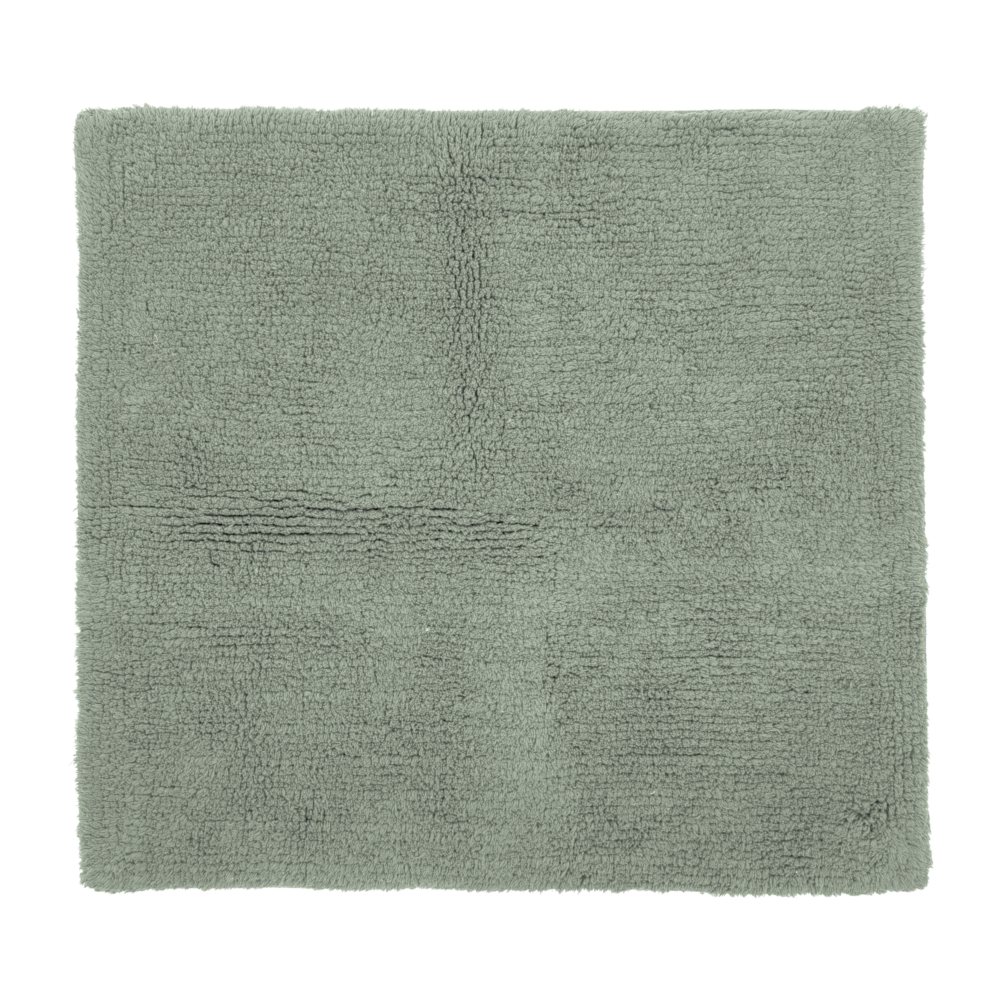 Tapis de bain RIVA- coton antidérapant, 60x60cm, stone green