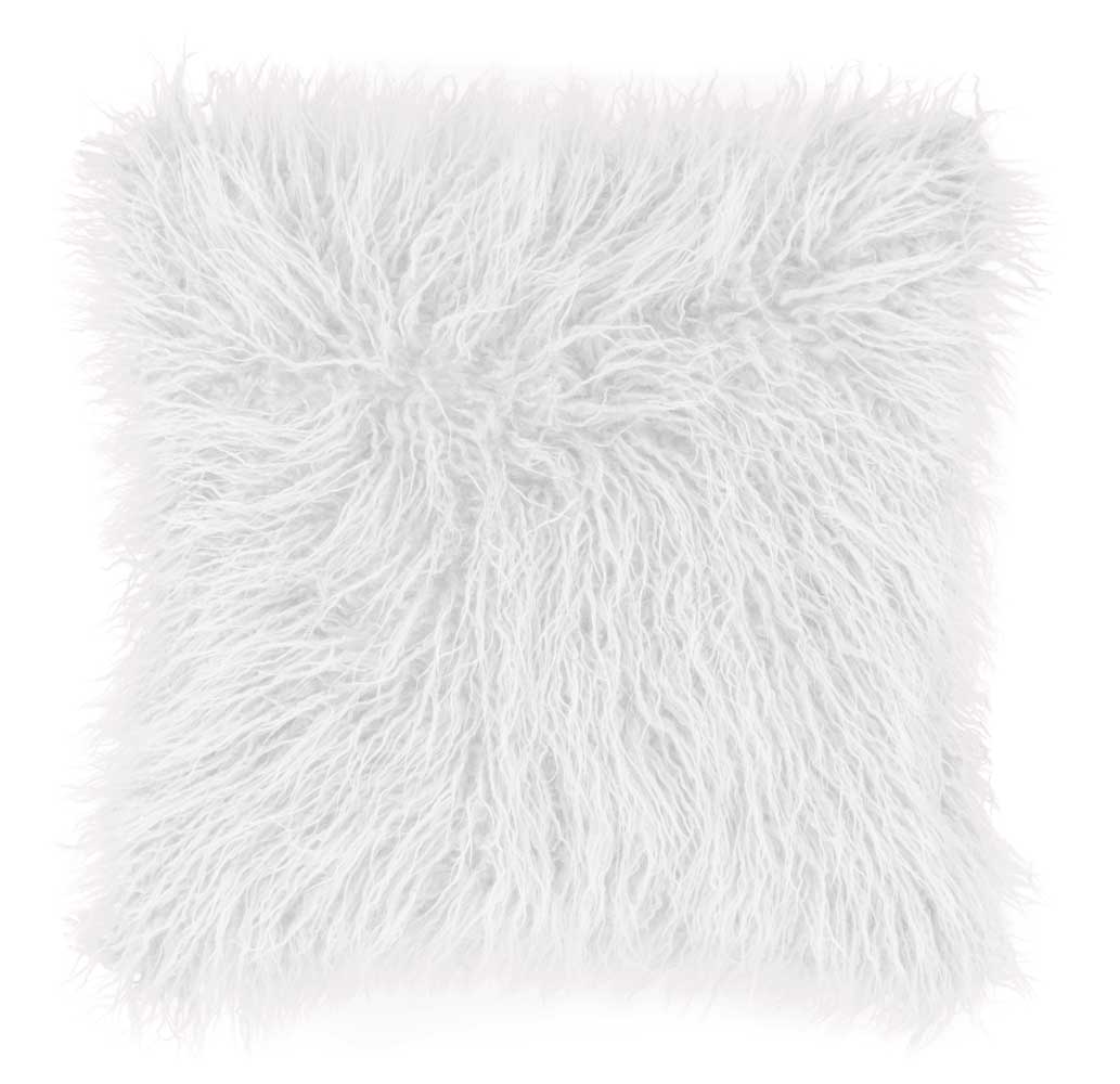 Coussin (rempli) mohair peau de mouton off white 45X45CM