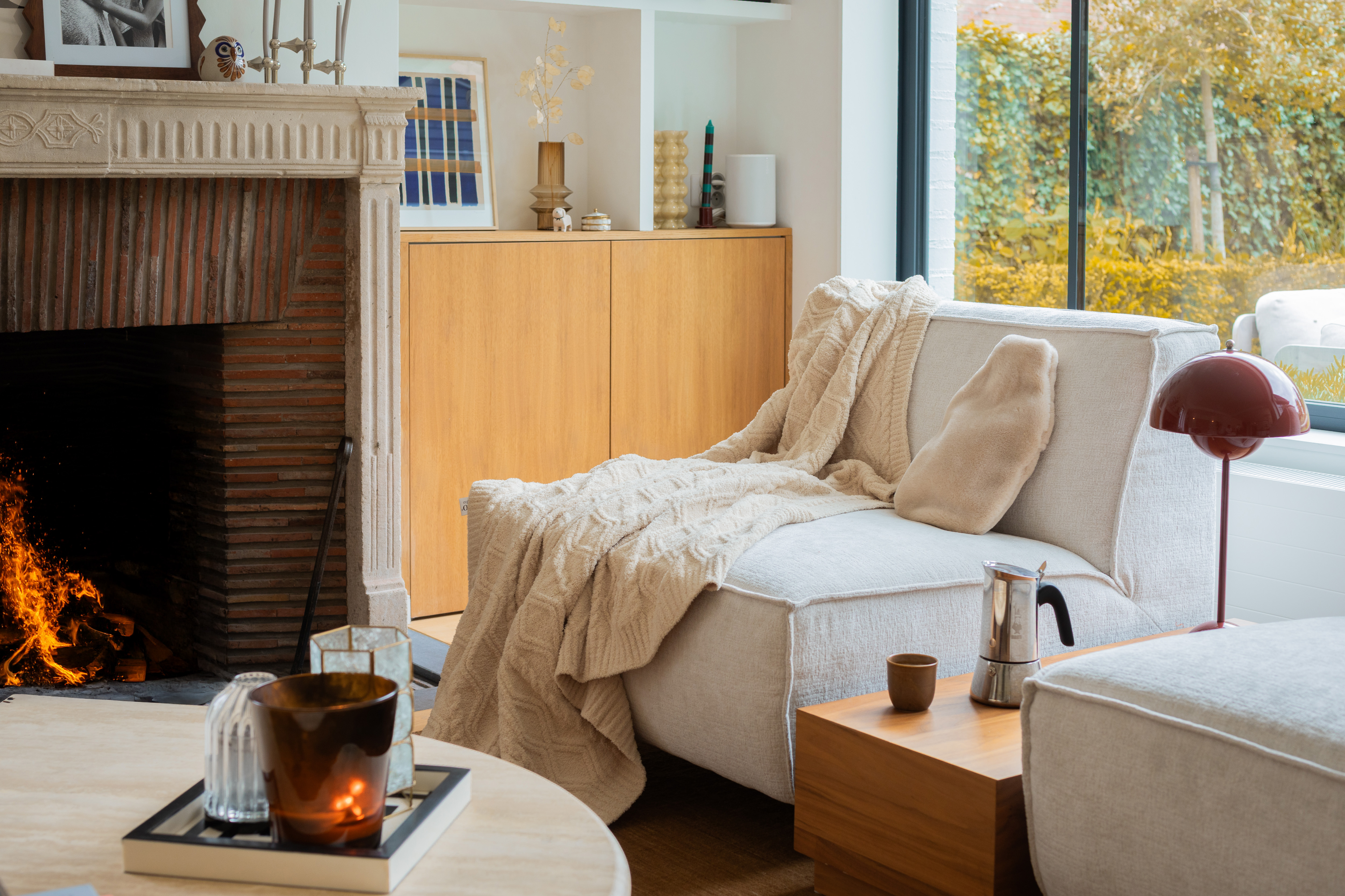 Bouillotte avec housse effet laine WARMERS - 2L - beige
