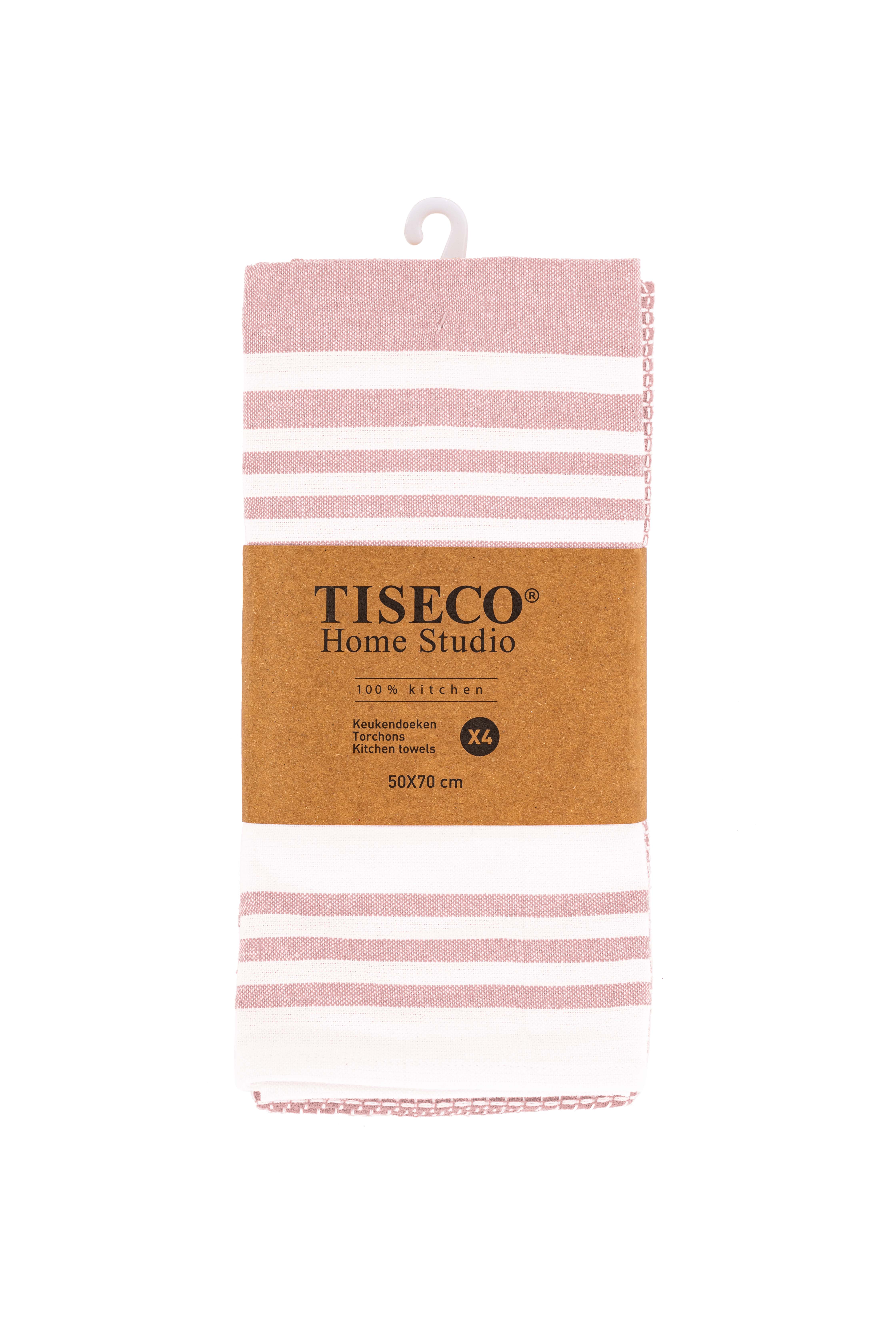 Kitchen towel COMBO 50x70cm - set/4 - pink