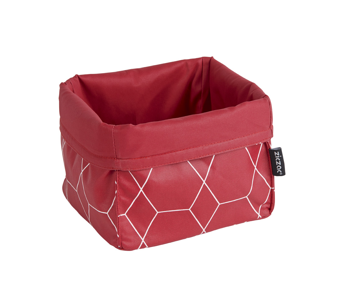 Breadbasket hexagon, PU coated both sides, red