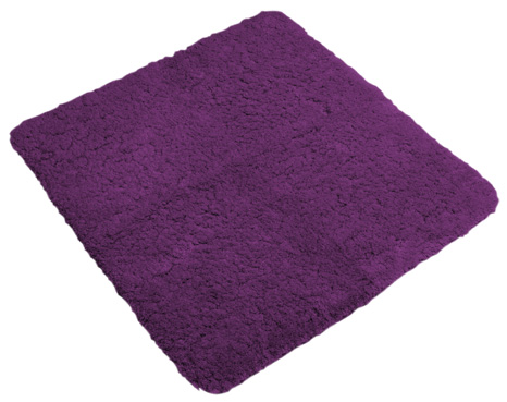 Bath carpet microfiber antislip 60x60 deep purple
