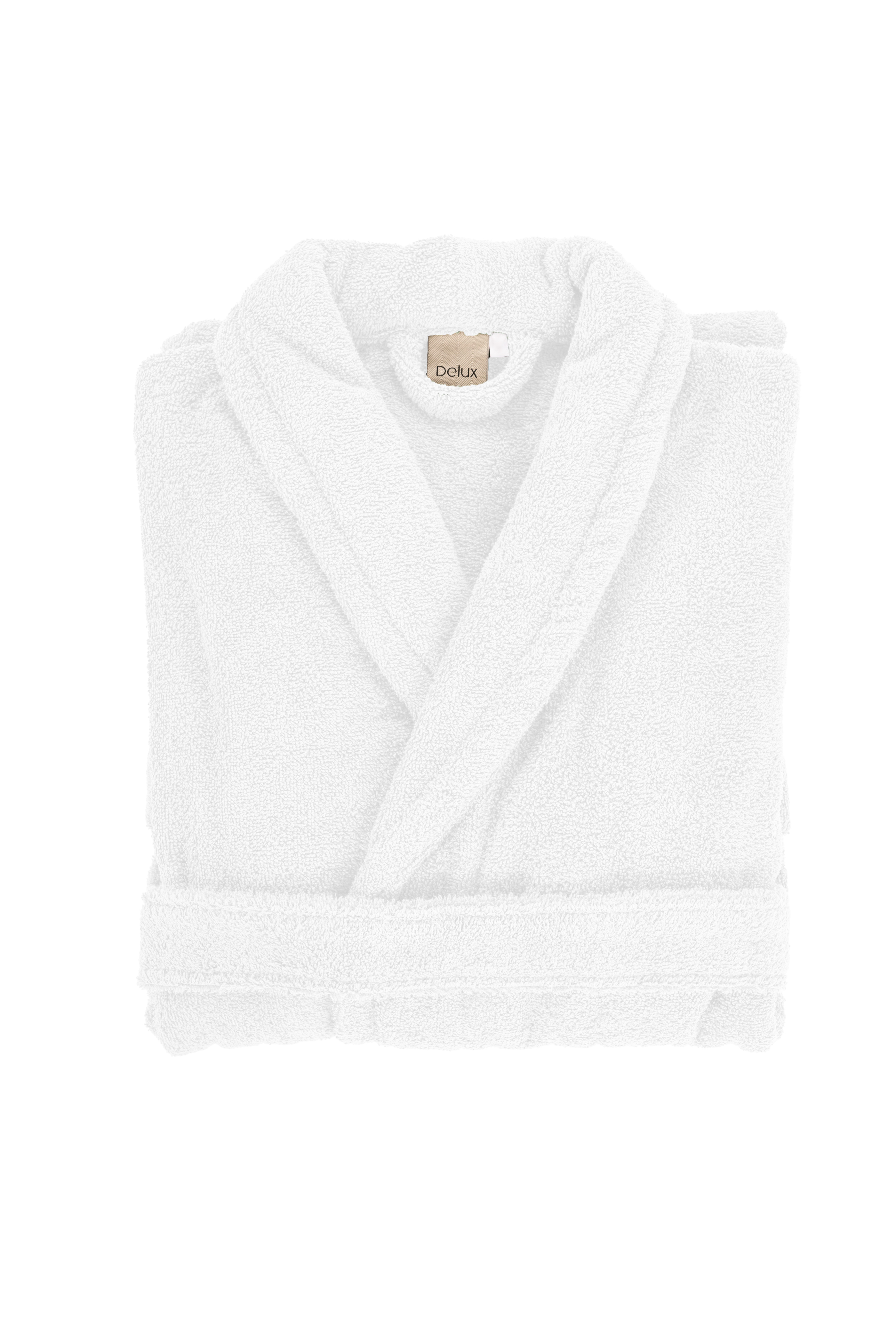 Bathrobe DELUX - S/M, white