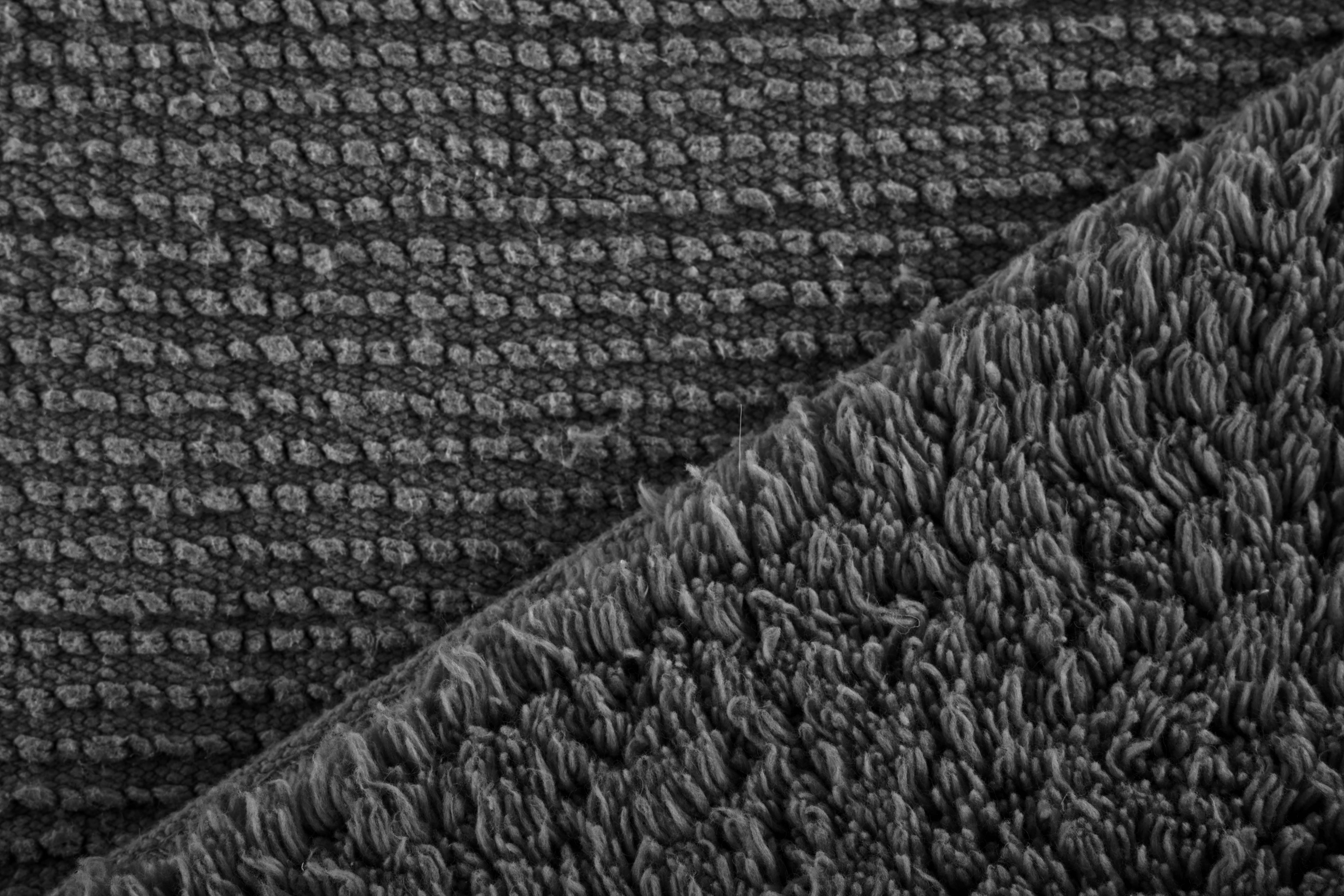 RIVA badtapijt - katoen antislip, 60x60cm, grijs