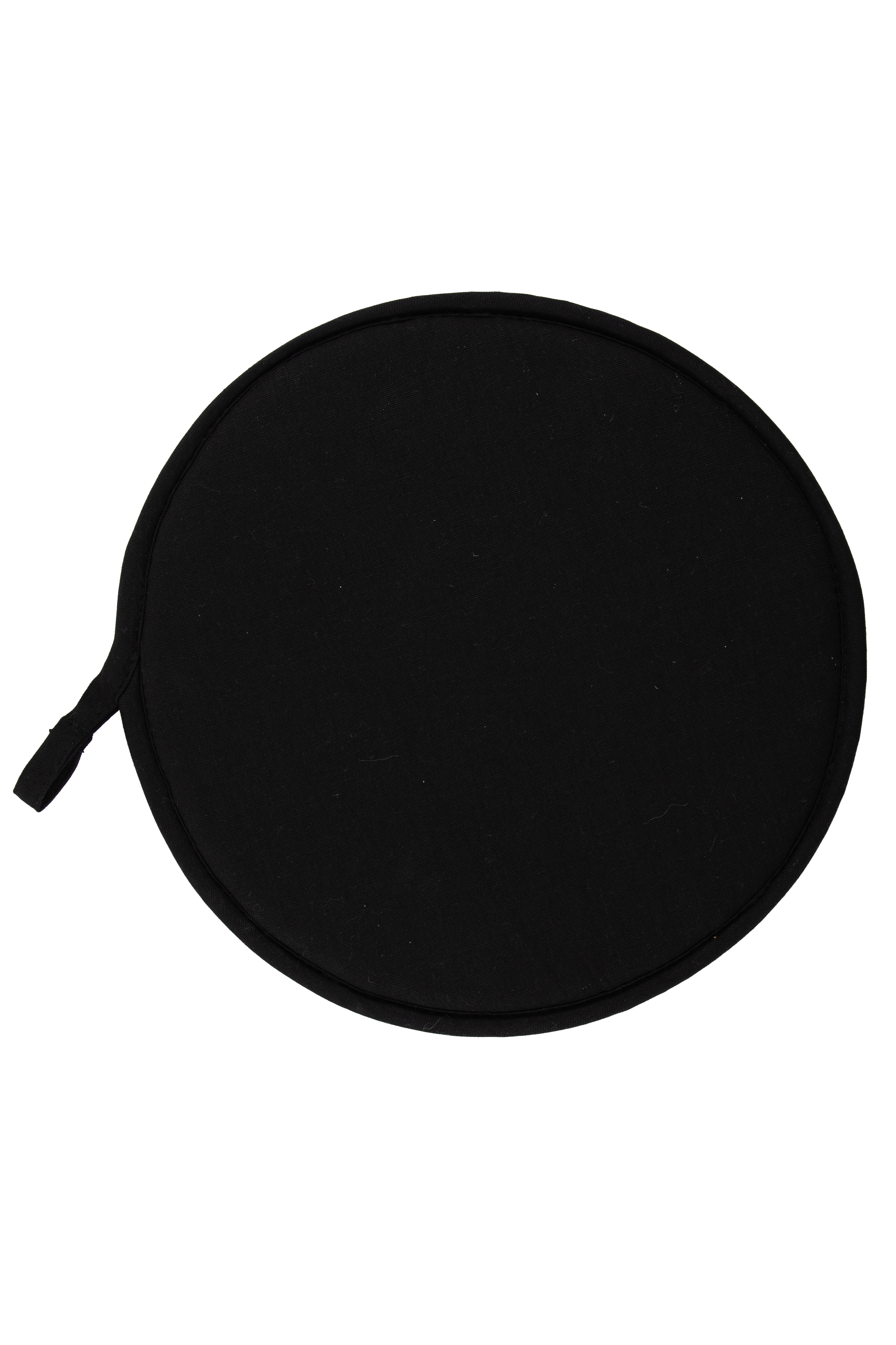 Stoelkussen SUAVE - rond - dia 37cm, zwart