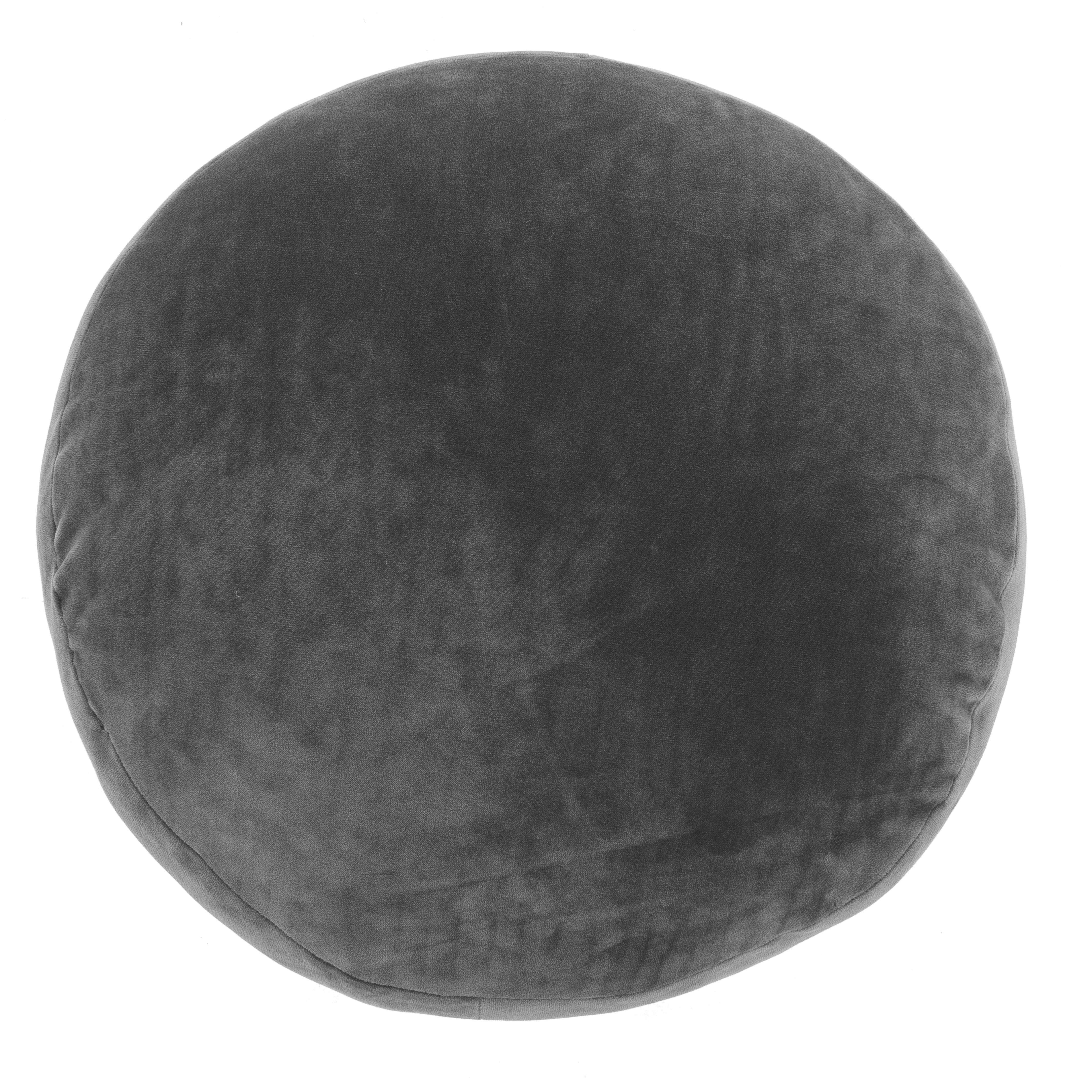 Coussin (rempli) MARSHMALLOW - Rond - Dia 40 cm, gris
