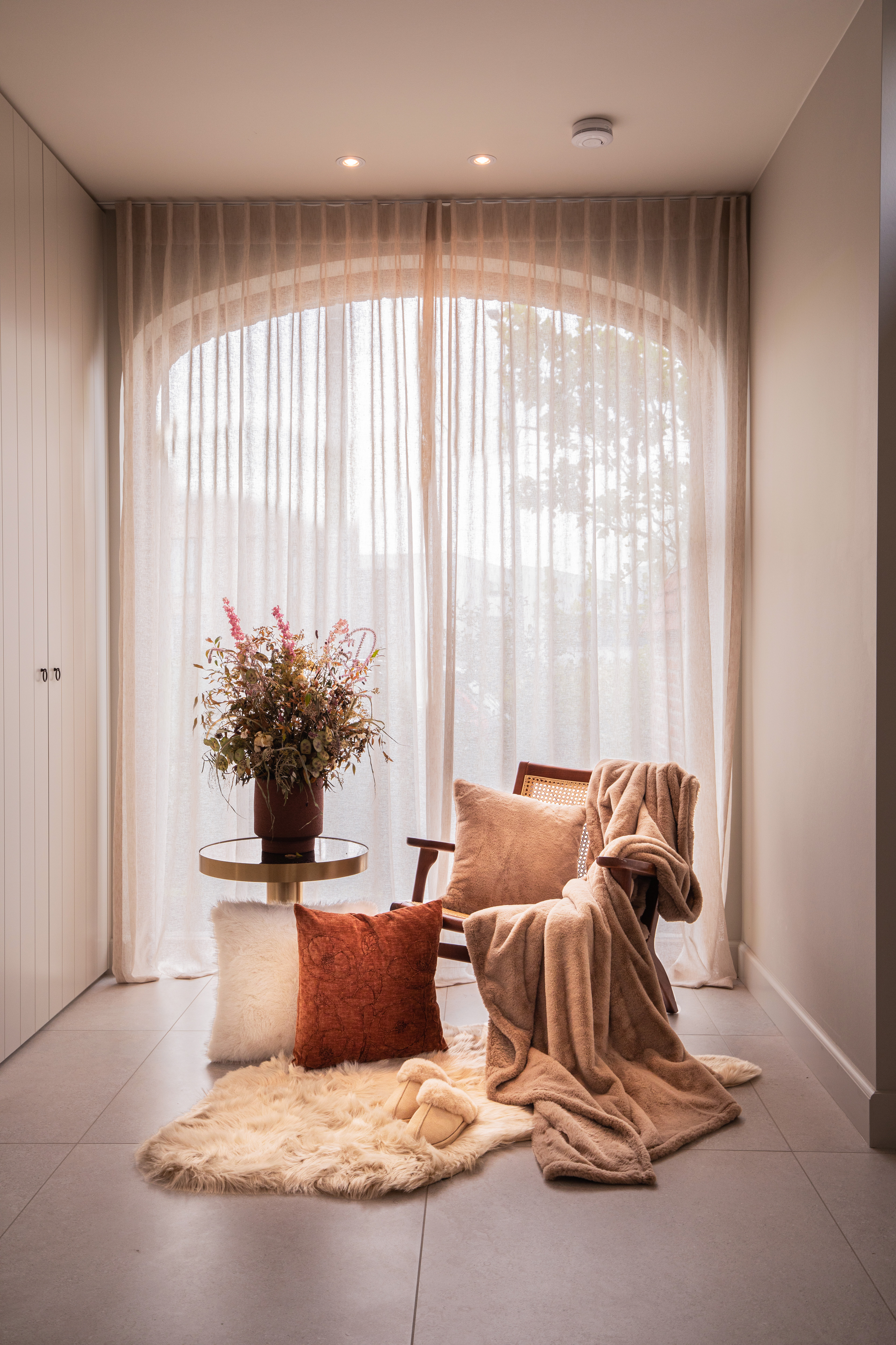 Cushion (filled) JULOT POPPY - 45x45 cm, cognac