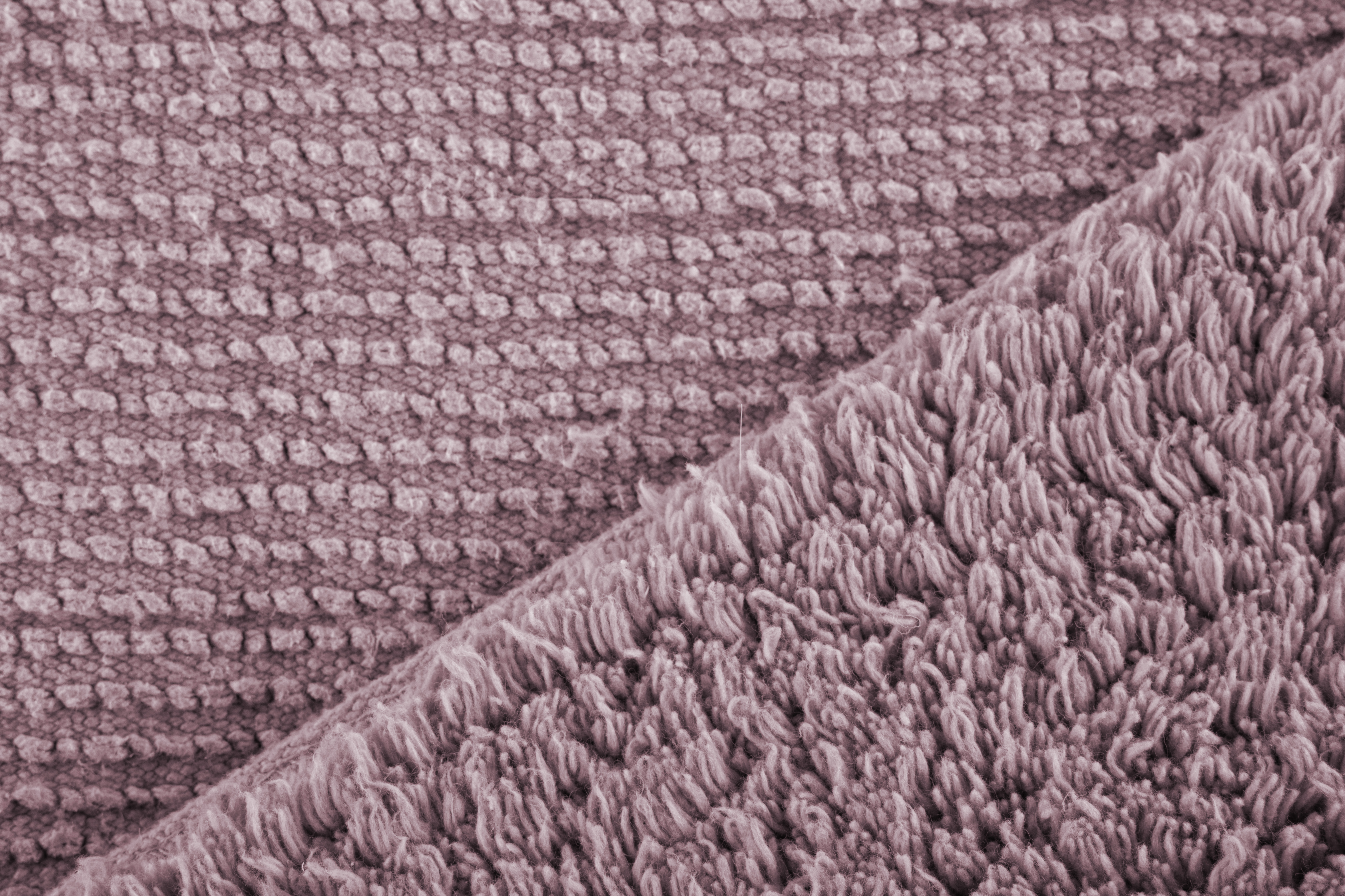 Bath mat RIVA - Cotton - Non-slip - 60x60 cm, mauve