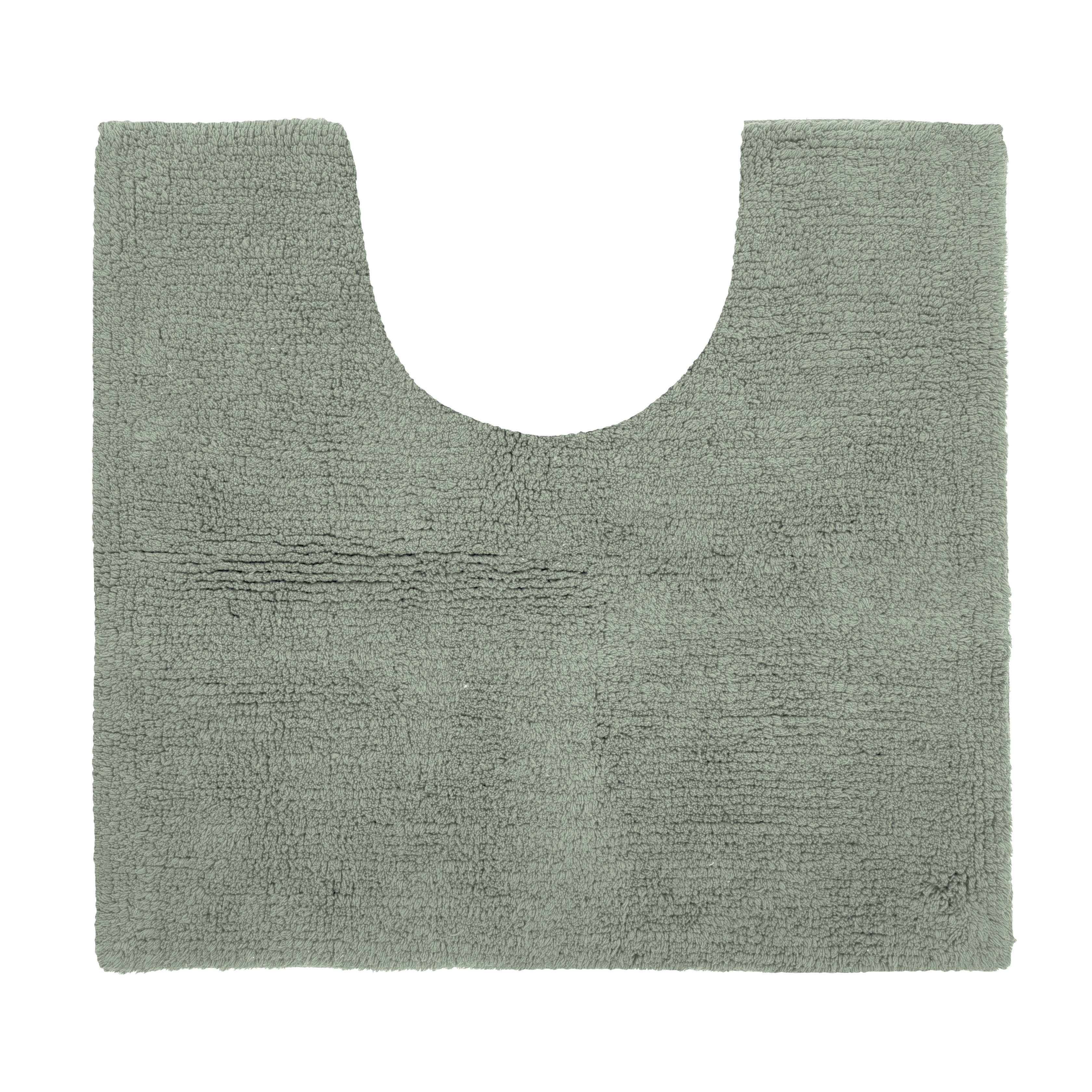 Toilet mat RIVA - cotton anti-slip, 50X45cm, stone green