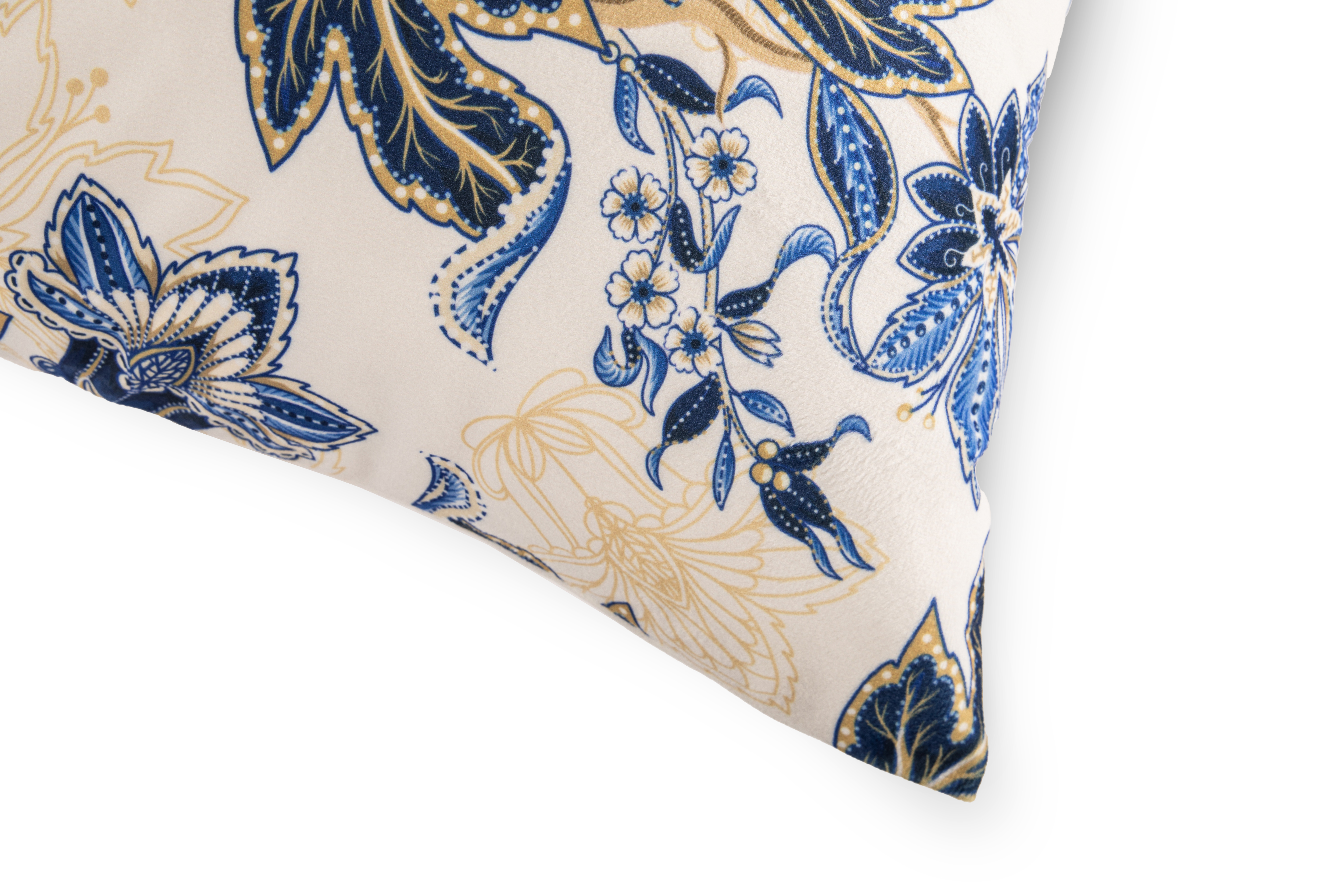 Coussin (rempli) 43x43 cm, Blue flowers - 02