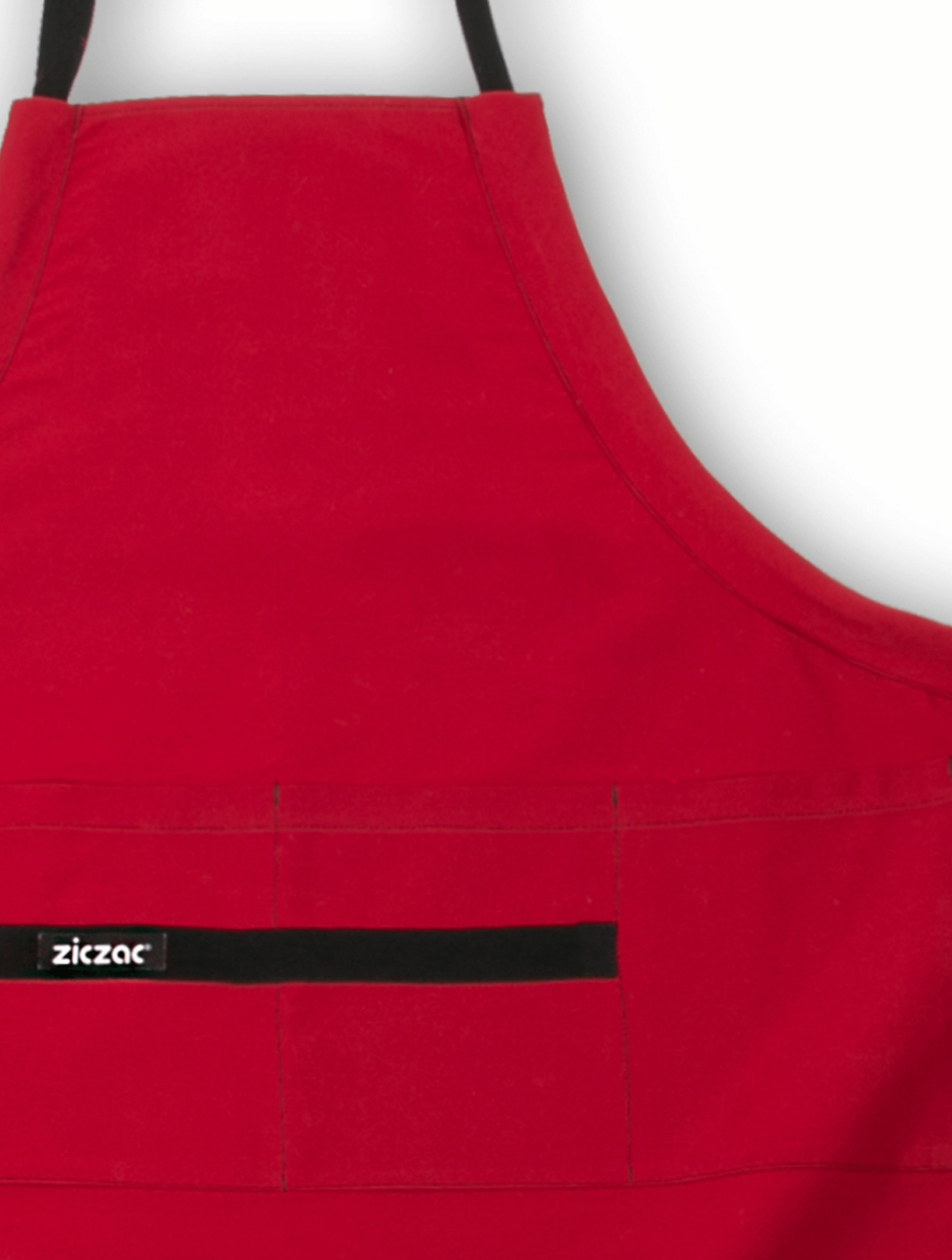 Apron Prof., 4 pockets, 80x105 cm, red
