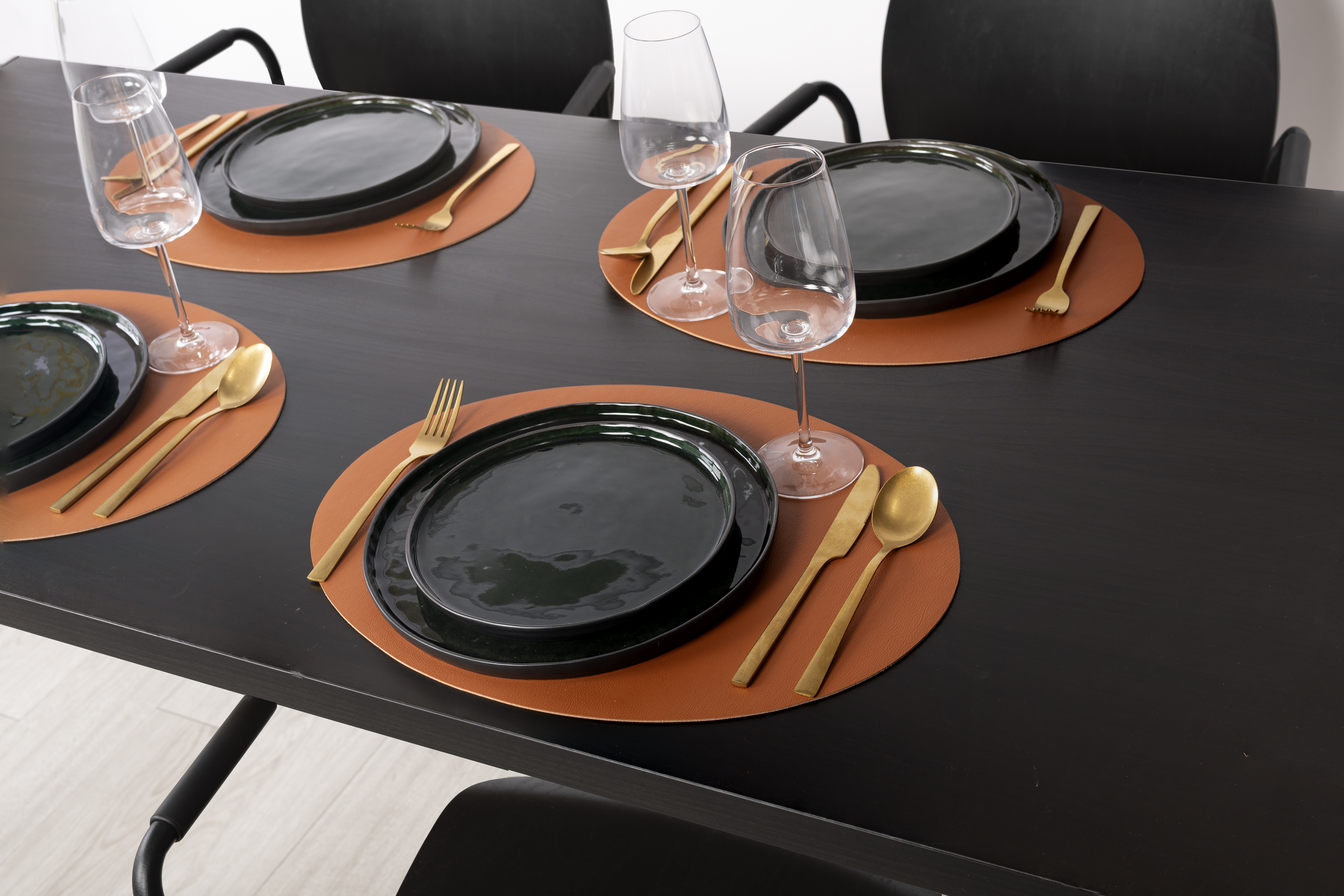 Set de table TOGO, ovale, 33x45cm, caramel