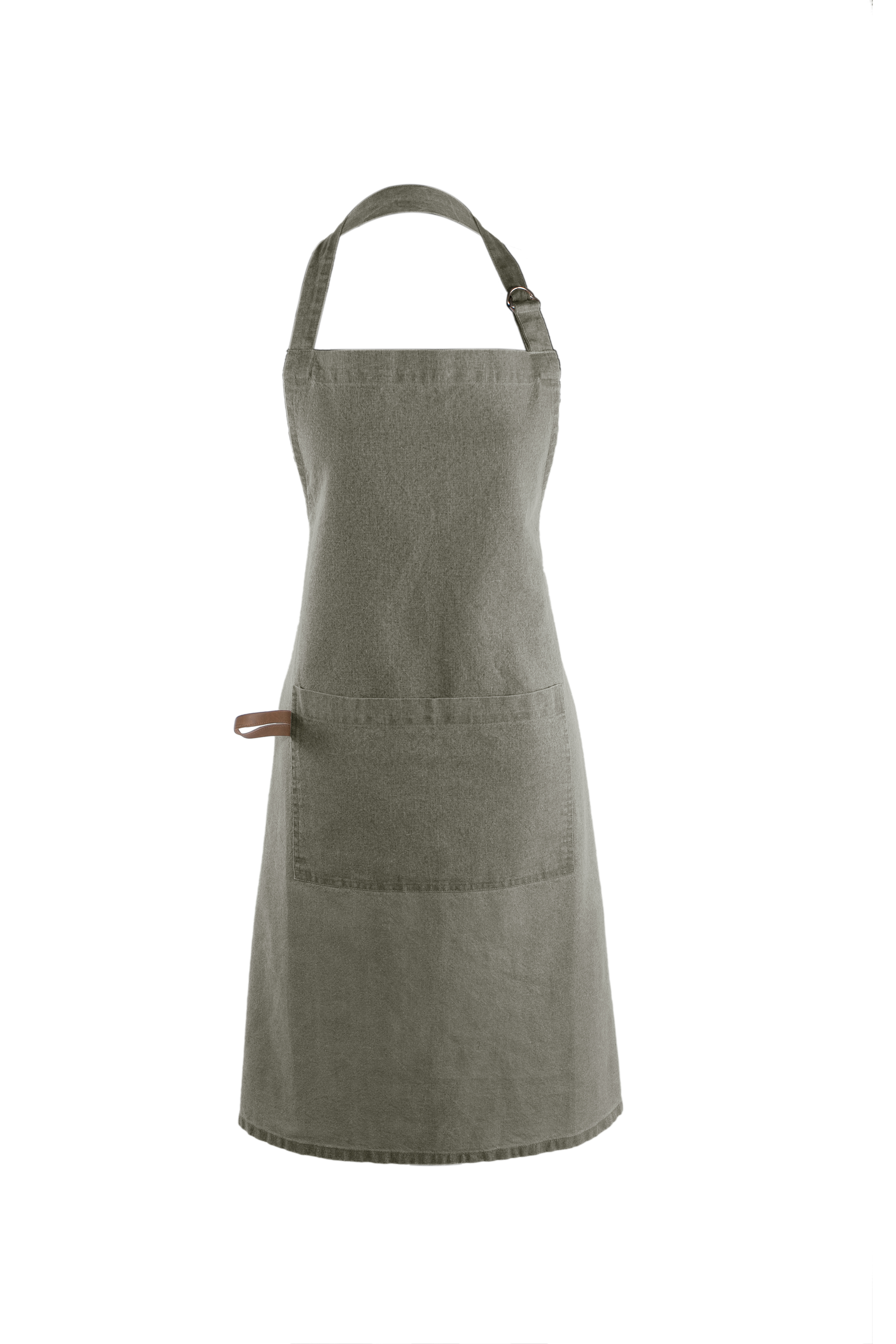 Apron MYRNA 74x85cm, olive green