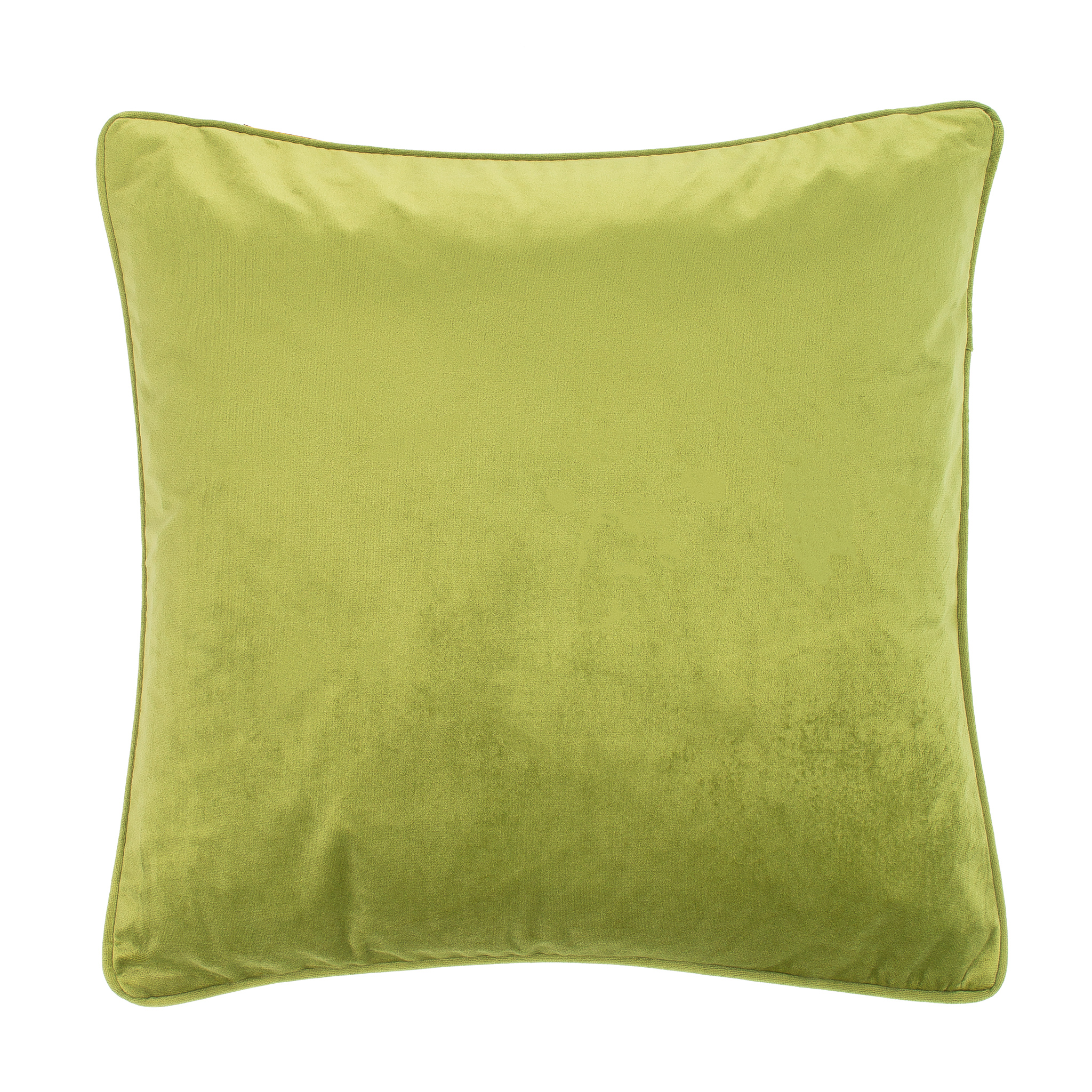 Cushion (filled) Microvelvet Macaw green 45X45CM