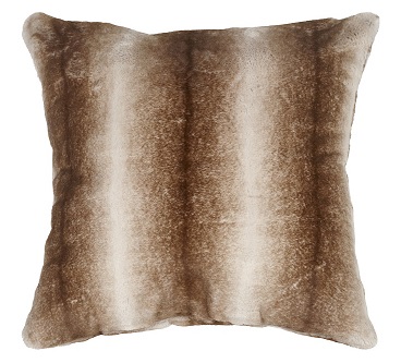 Cushion cover wolf 45x45-double face+zip, beige