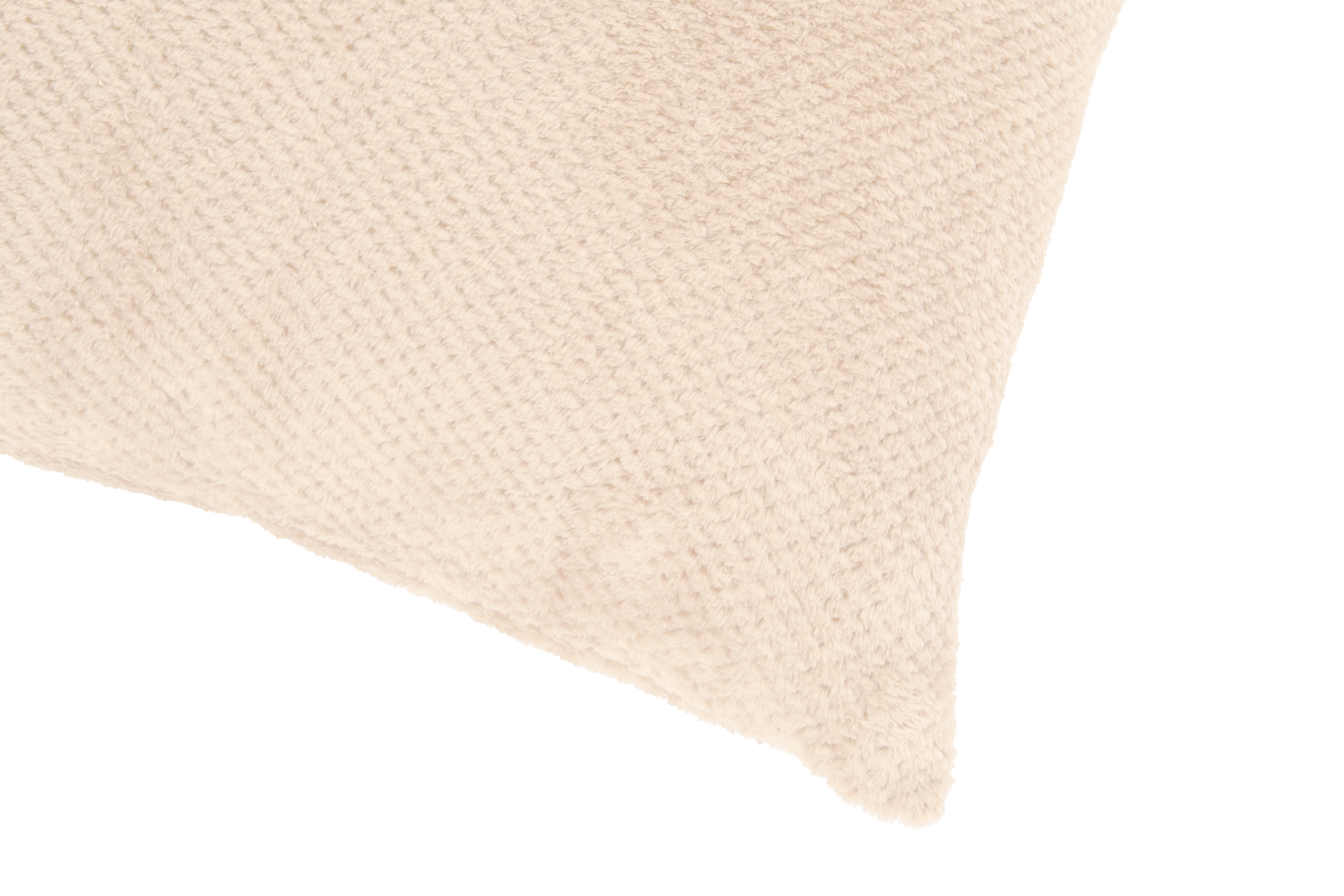 Sierkussen (gevuld) PIPPA – jacquard flanel – 45x45 cm, ivoor