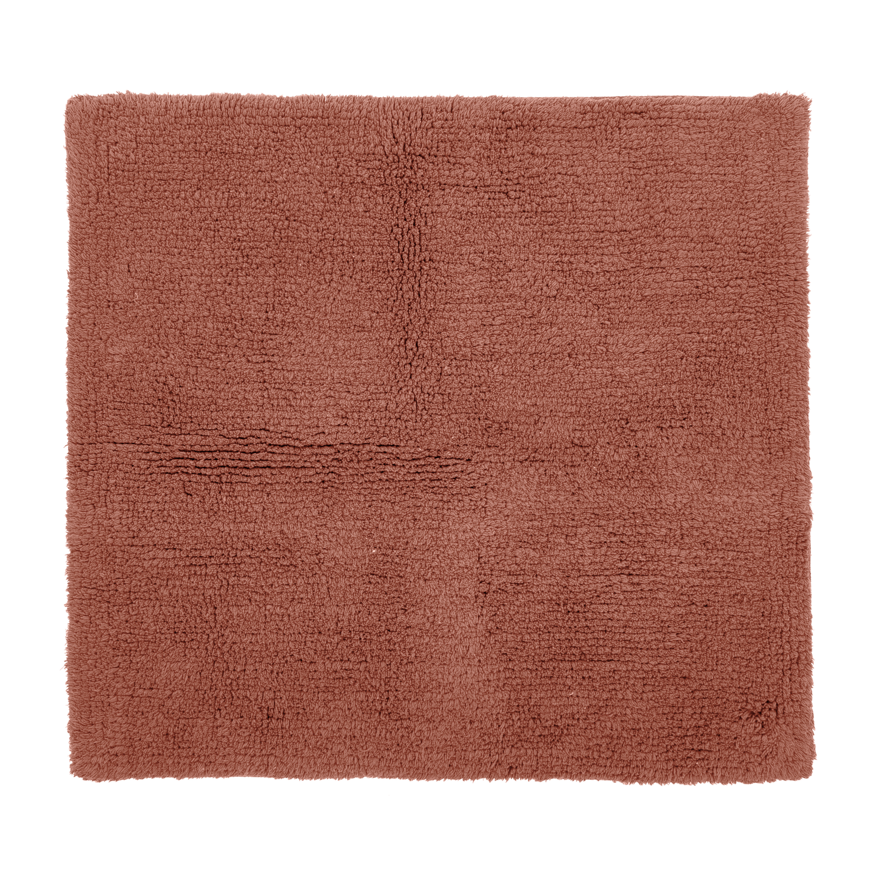 RIVA bath carpet - cotton anti-slip, 60x60cm, terra