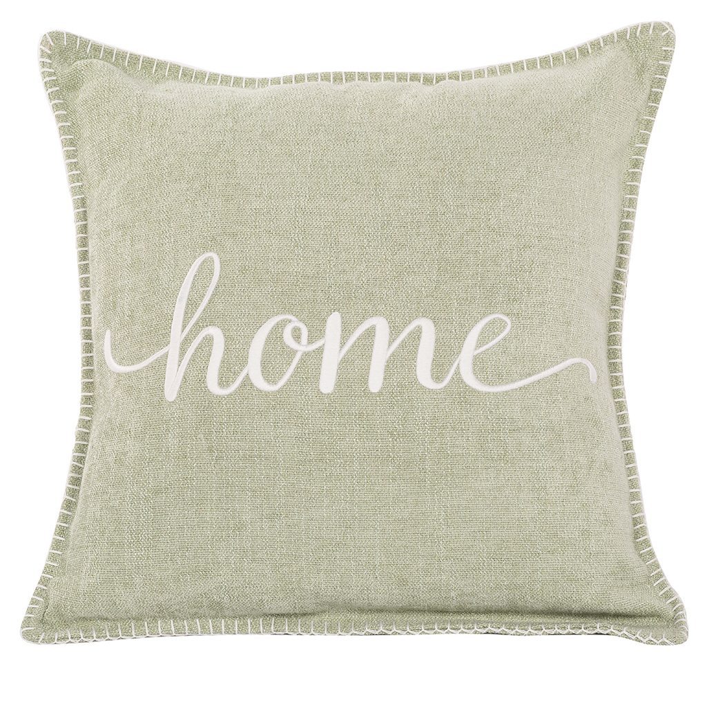 Coussin (rempli) DAMIAN "HOME" - 45X45CM, sage green