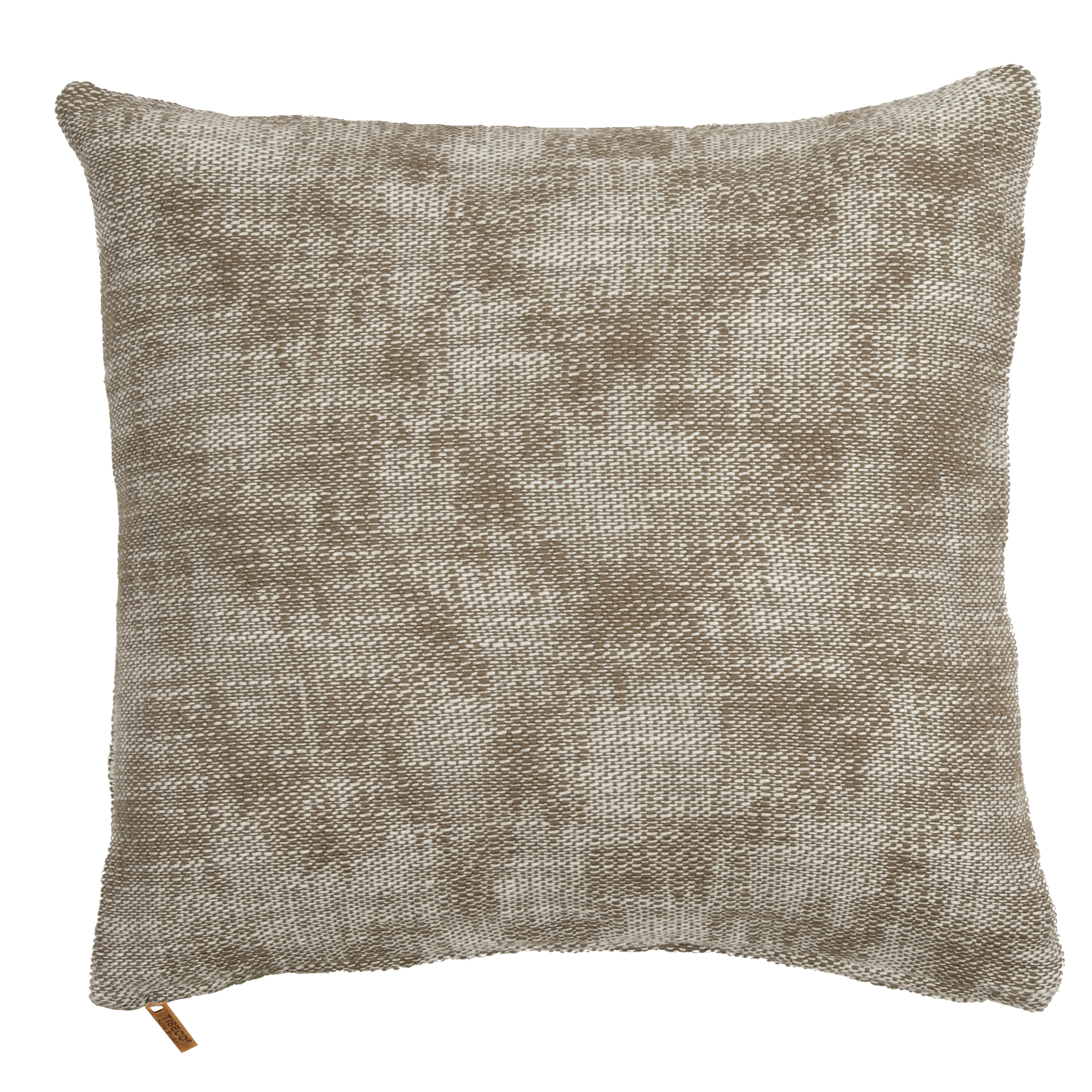 Cushion (filled)  COTTON SLUB MELANGE 45X45cm, taupe