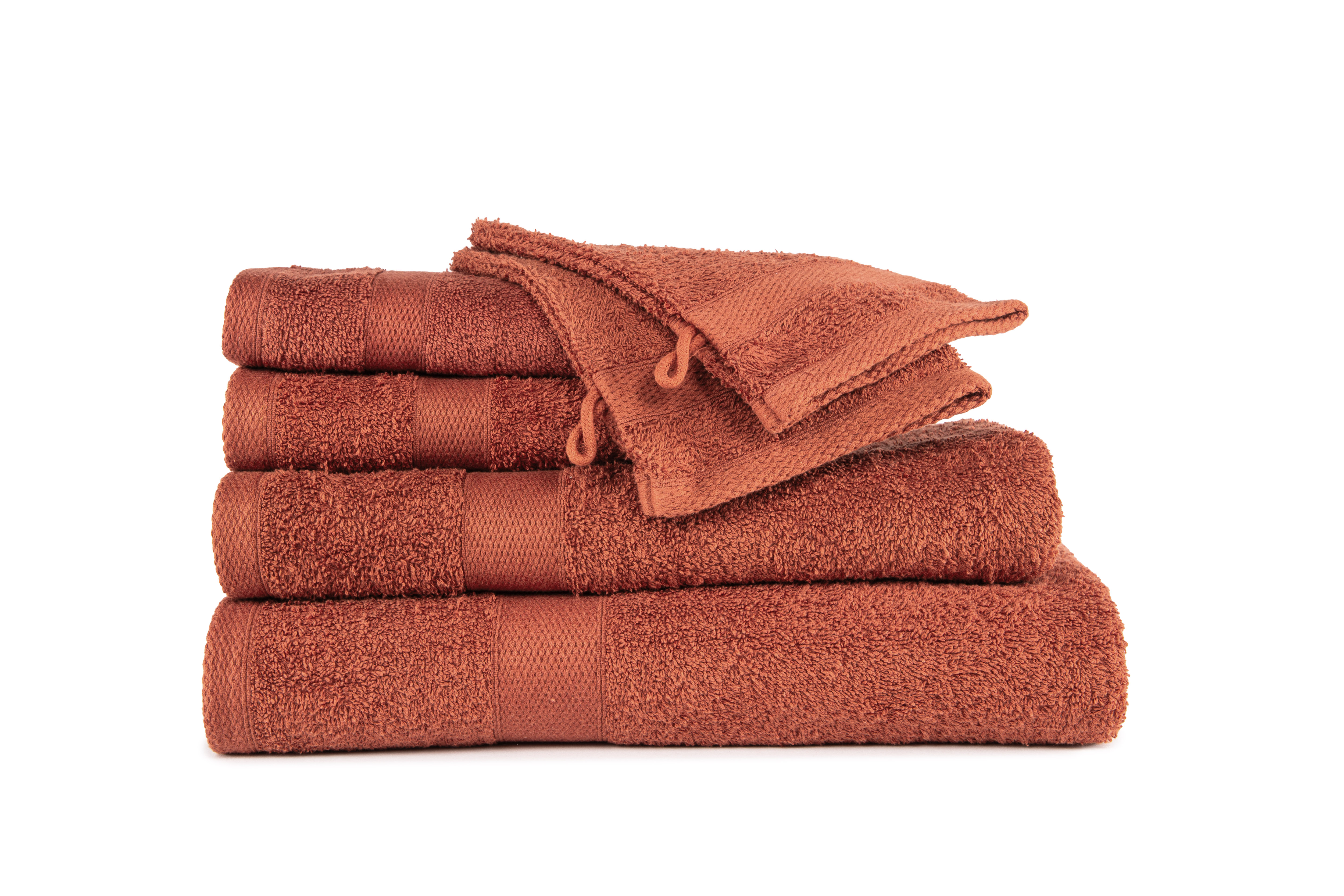 Handtowel 30x50cm, terra