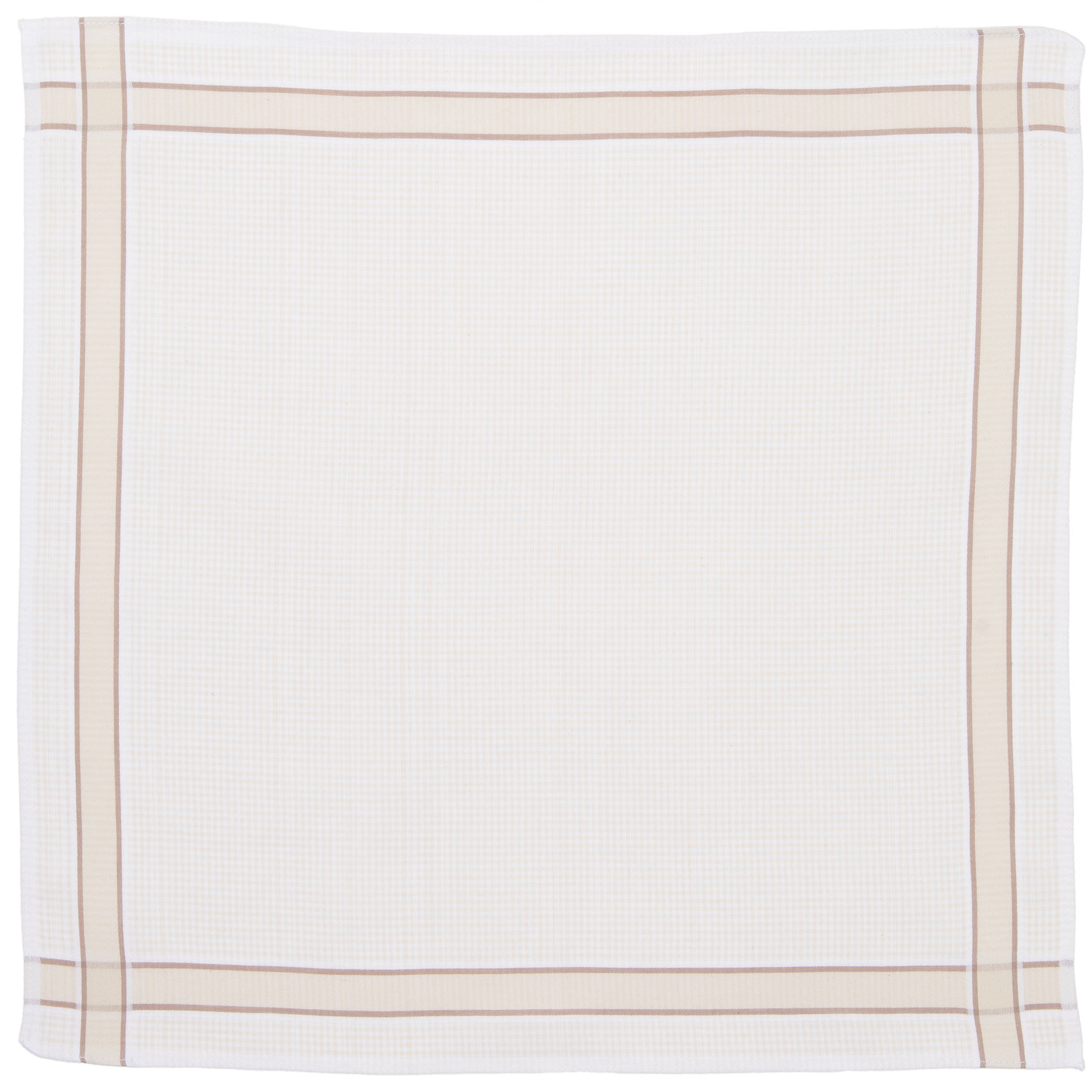 Mouchoirs homme ALTO 4 - SET/6 - 40x40 cm, taupe
