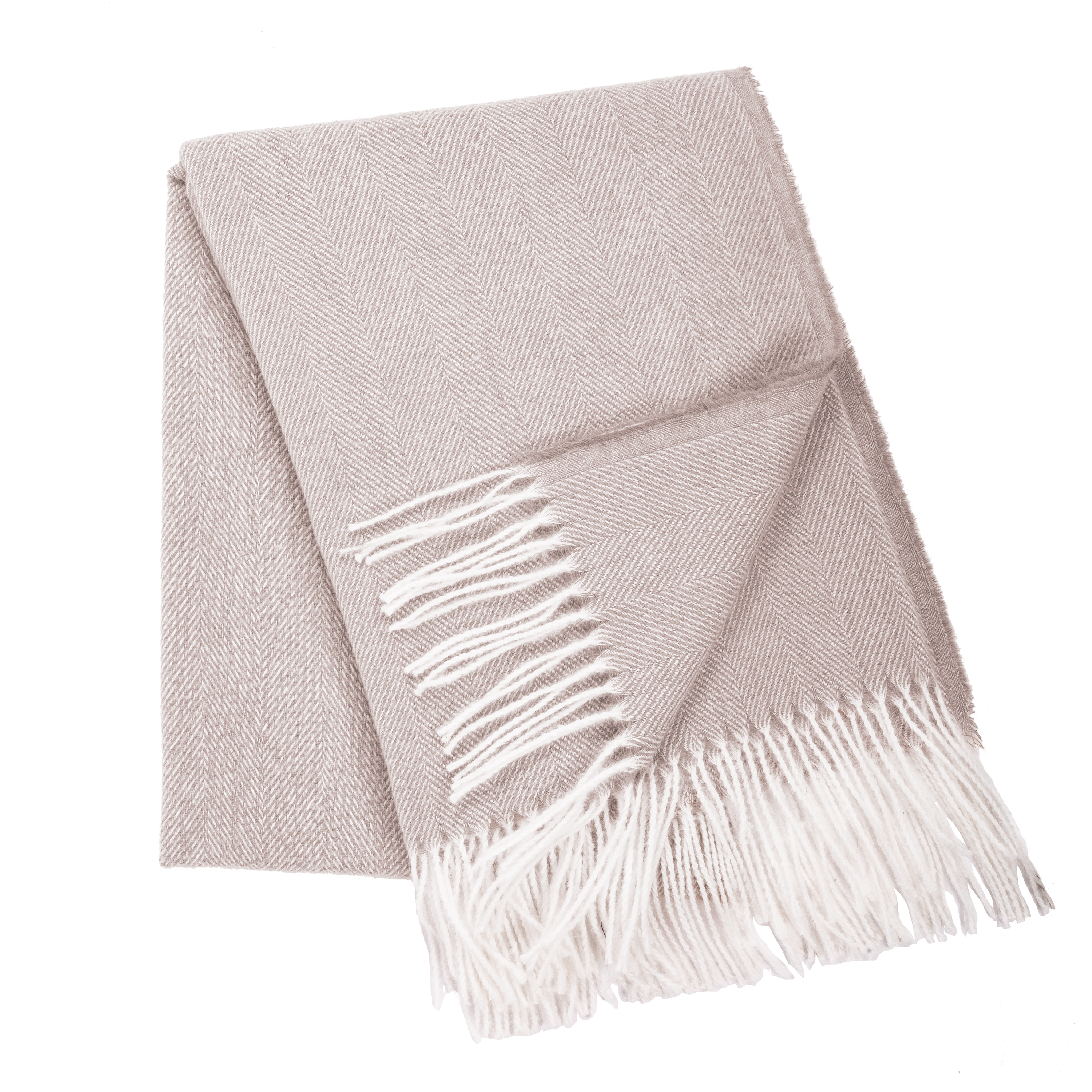 Plaid FISHBONE 130x170CM, taupe
