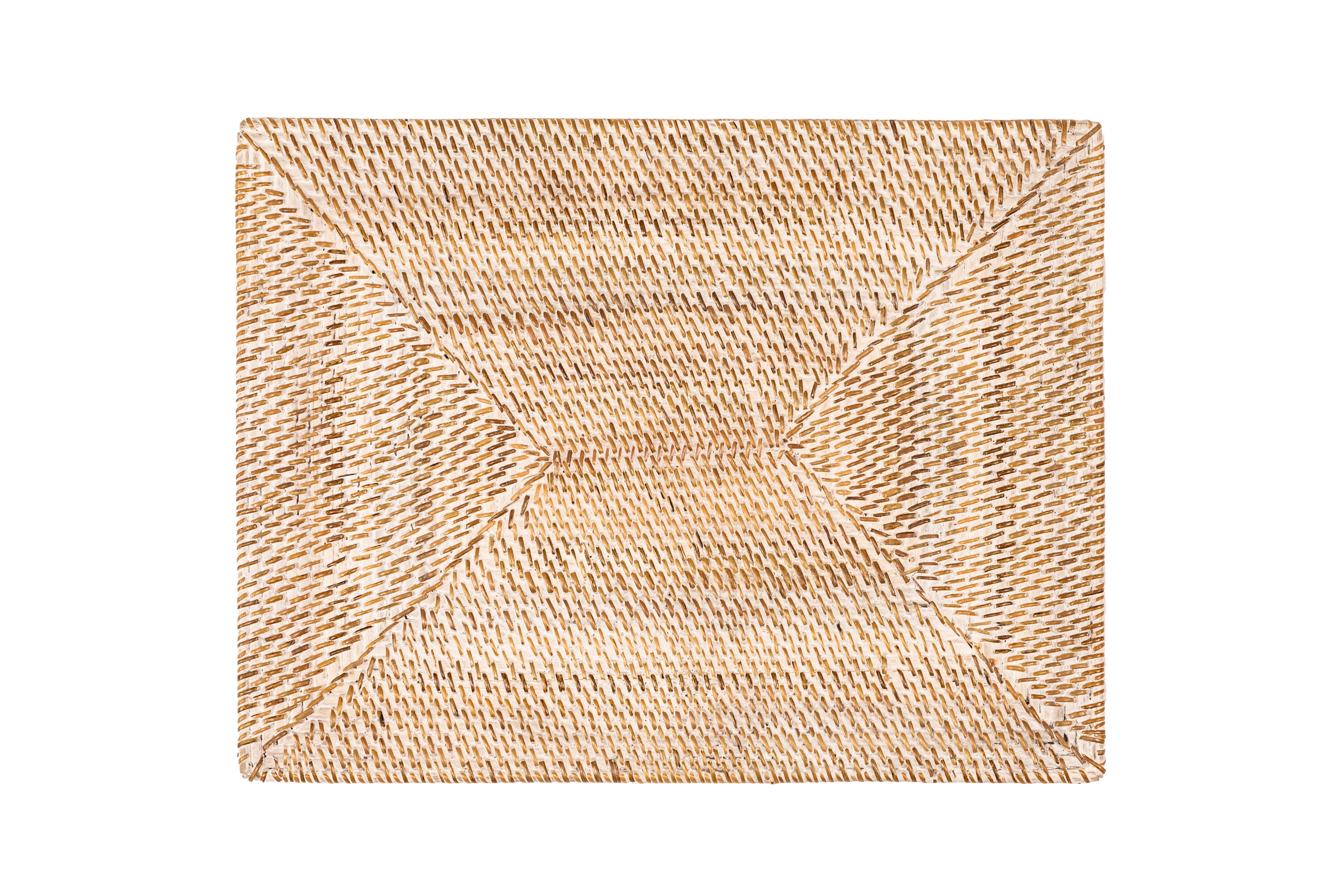 Placemat rattan 30x40 cm, white