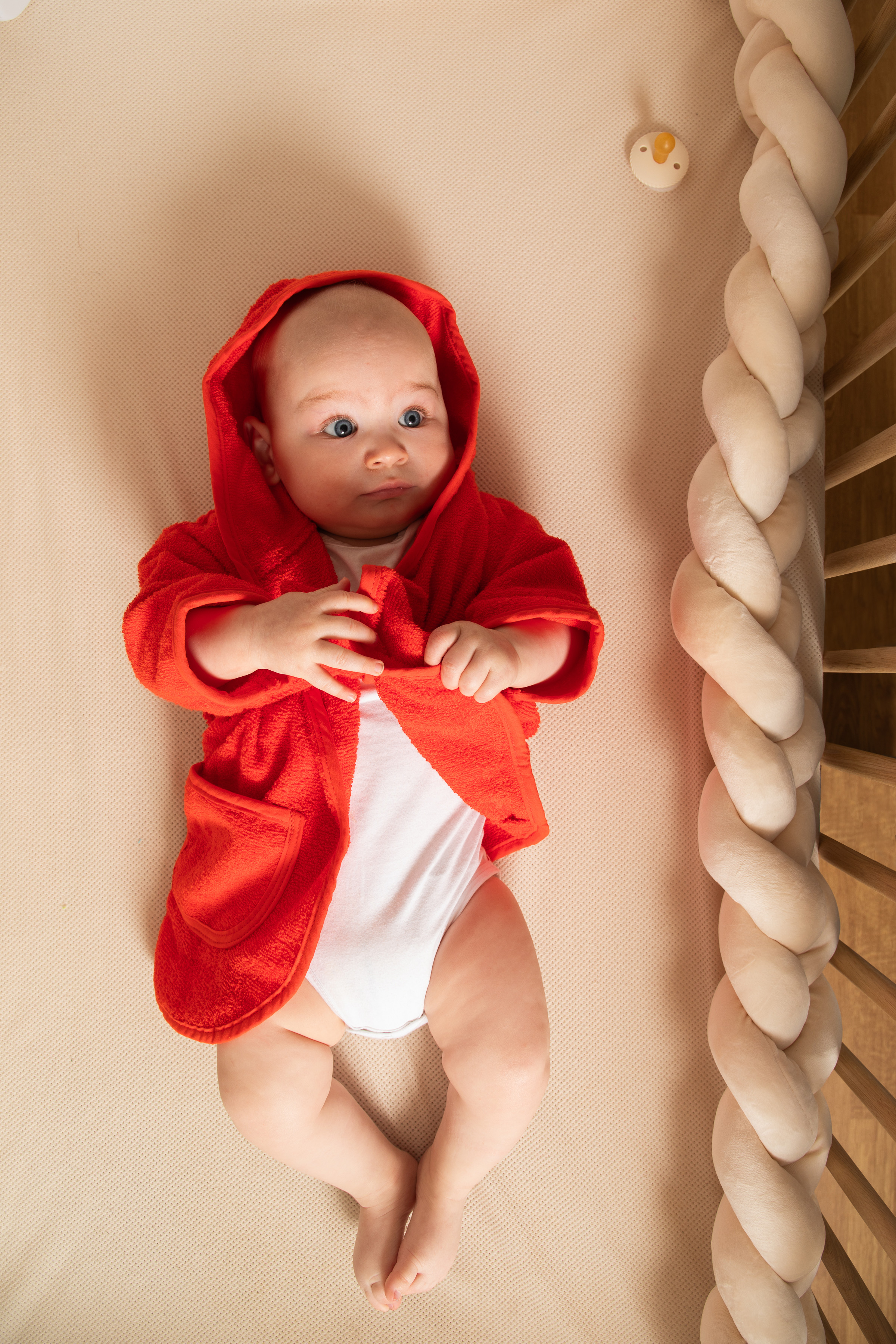 Baby bathrobe uni - 2-4 year, petrol