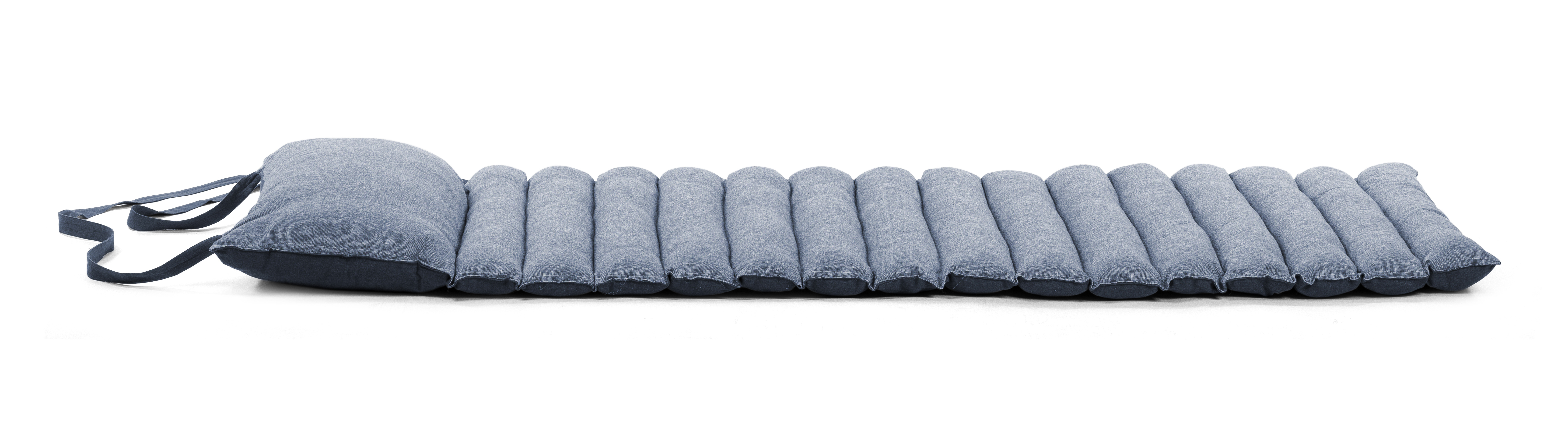 Tapis de futon CHAMBRAY - 180x60cm, bleu