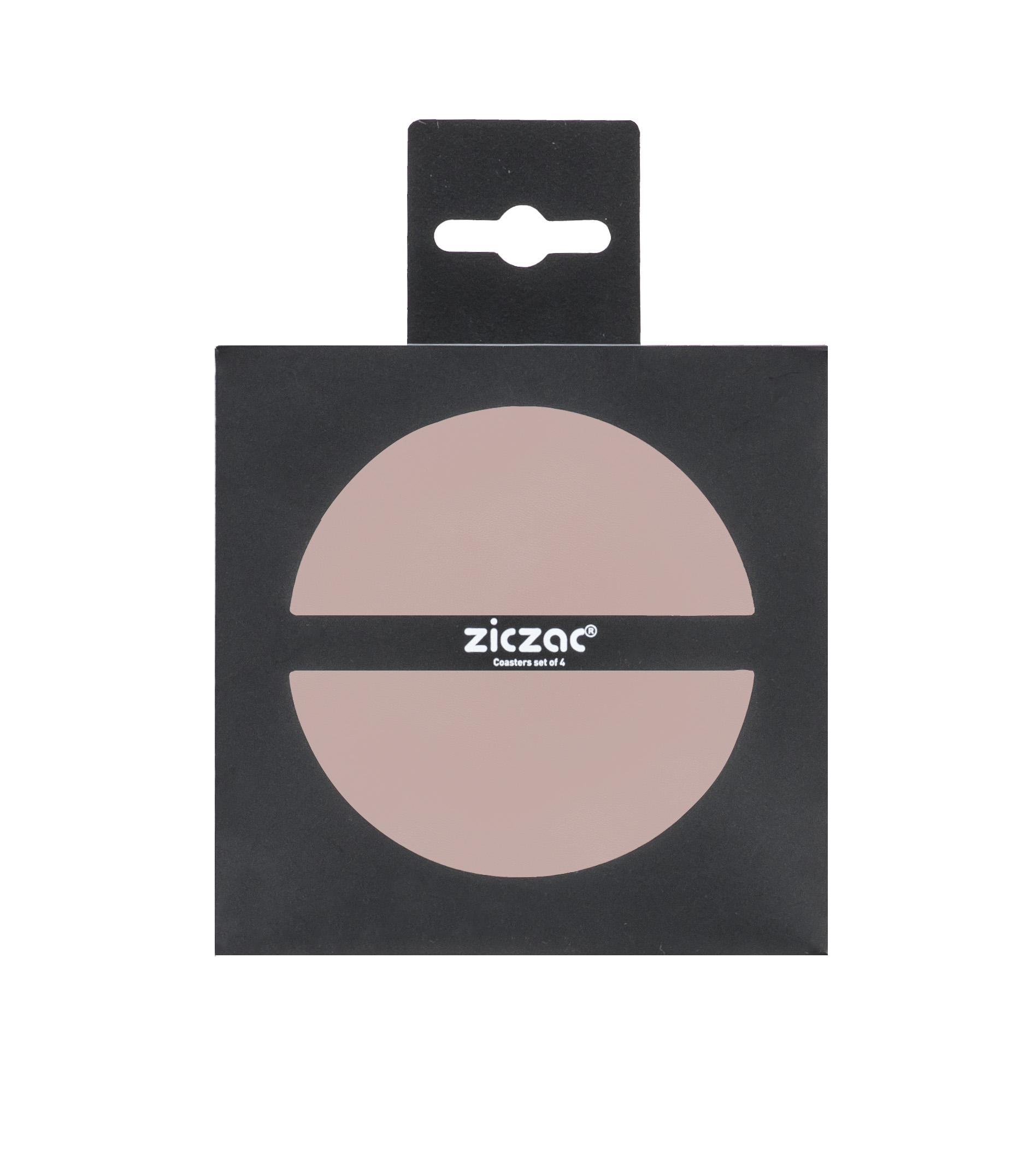 Sous-verre TOGO - SET/4 - Rond - 10 cm, mauve