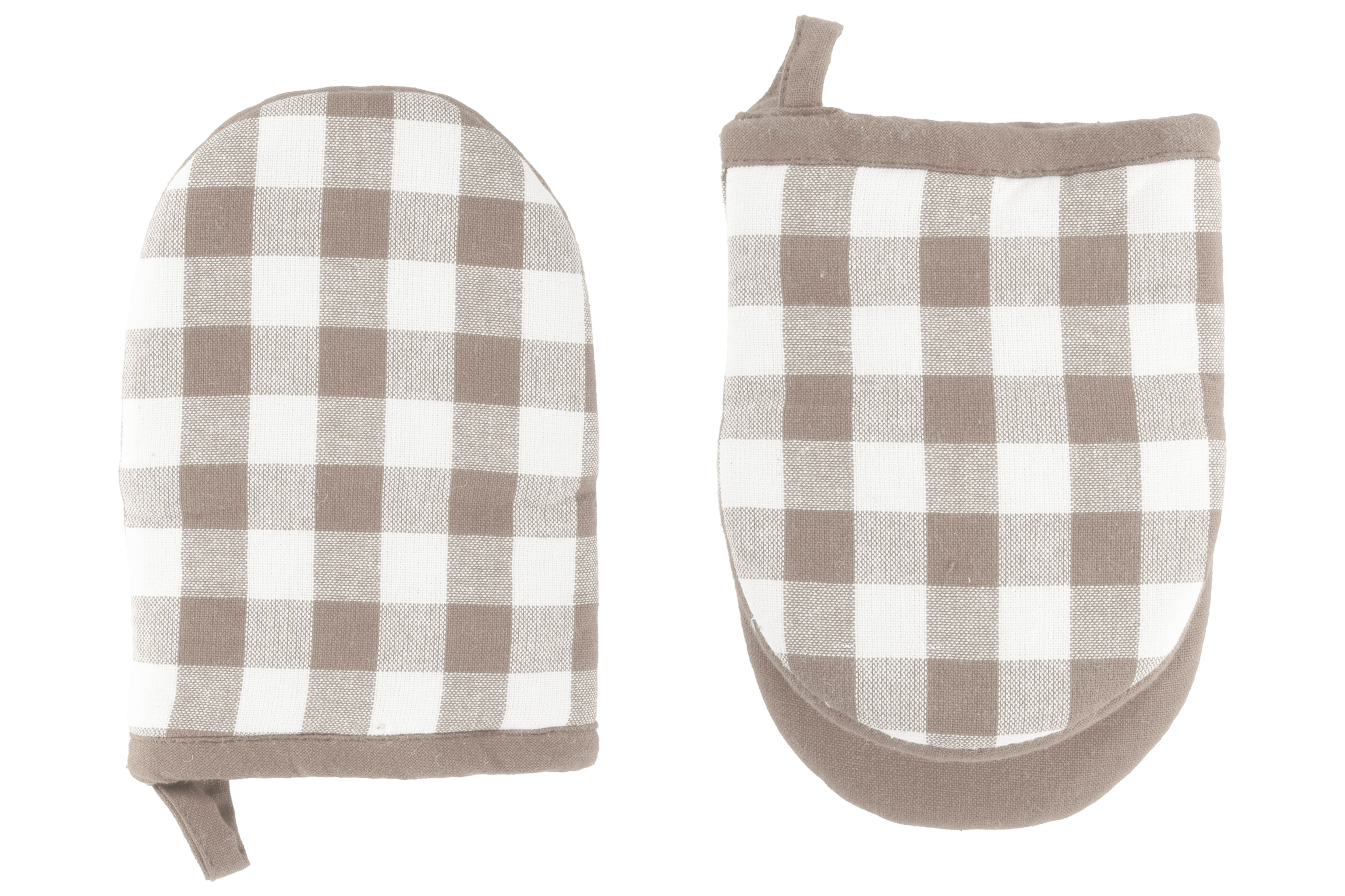 Gripper GINGHAM - SET/2 - 13x19 cm, taupe