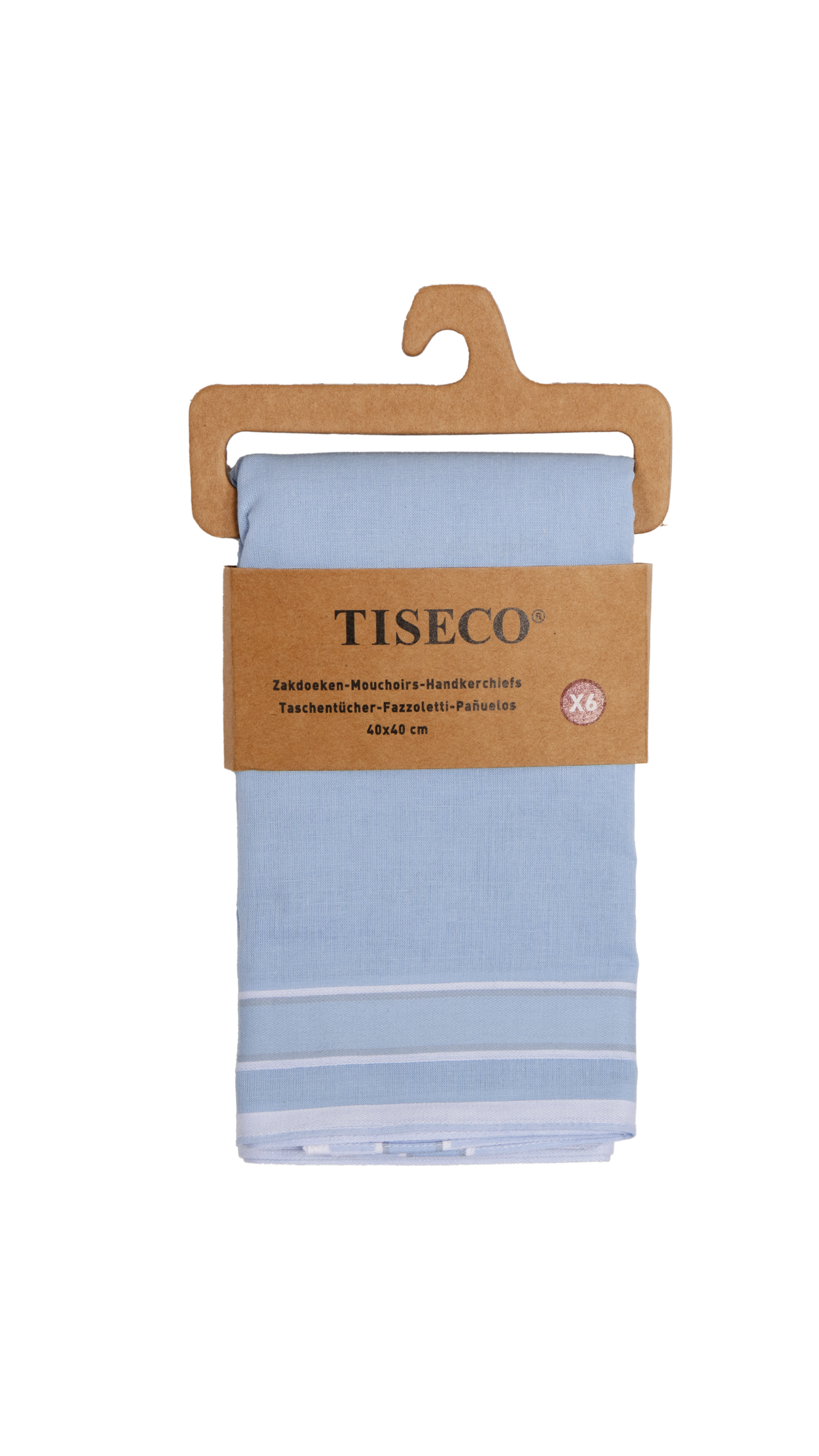Men handkerchief ALTO 3 - SET/6 - 40x40 cm, denim