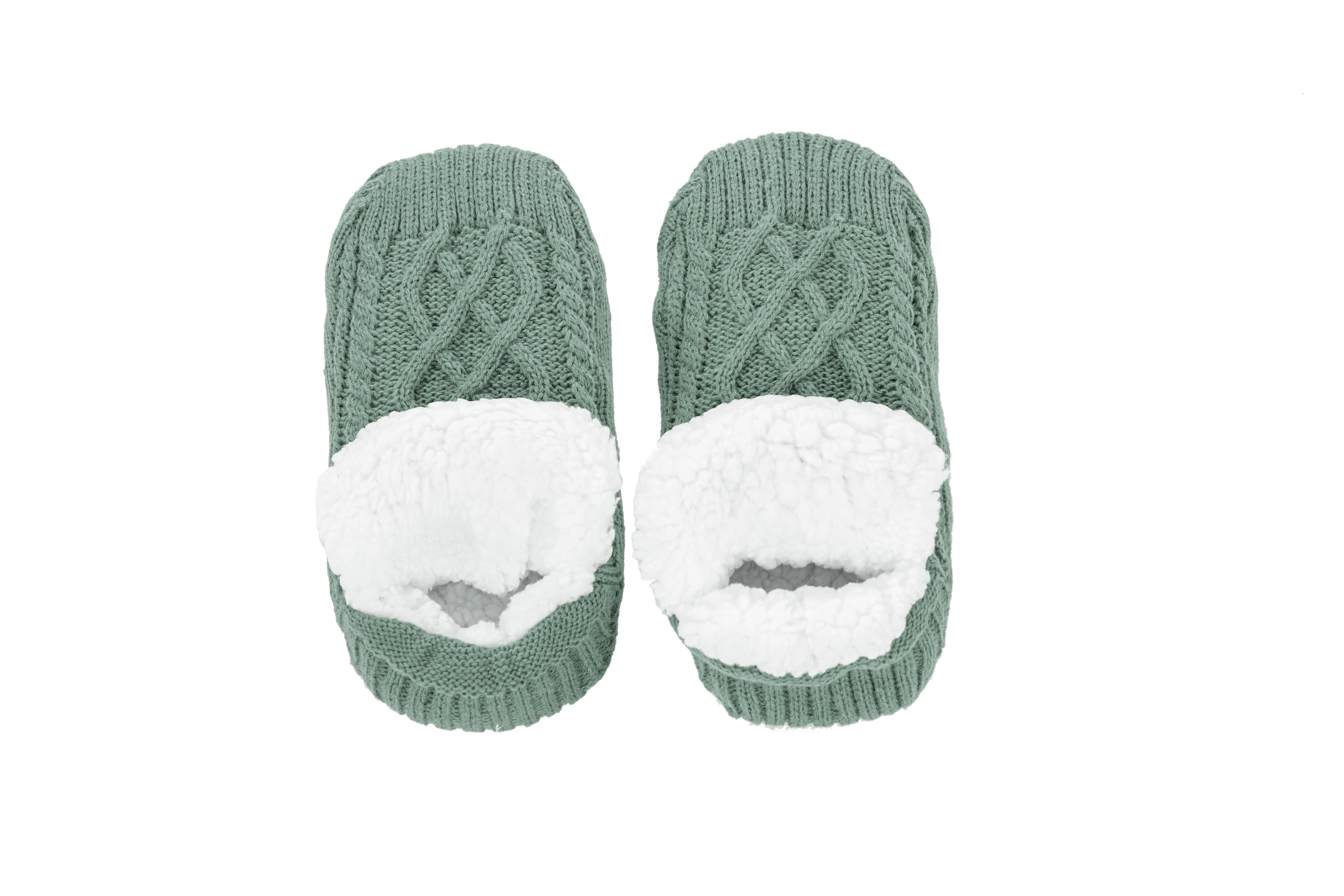 Sokken (gebreid) COSY, S/M (35-38) - L=24cm, green sage