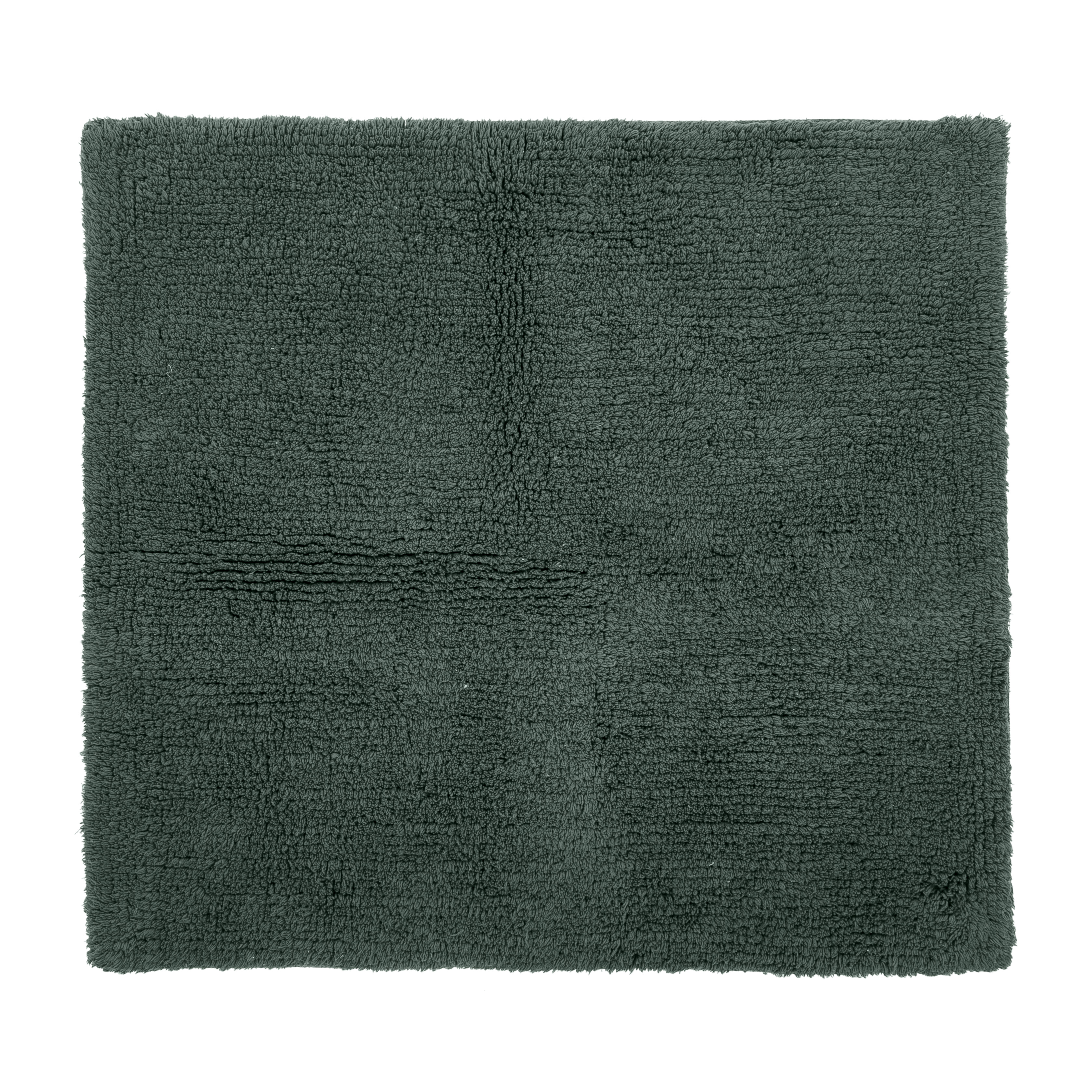 RIVA tapis de bain - coton antidérapant, 60x60cm, dark green