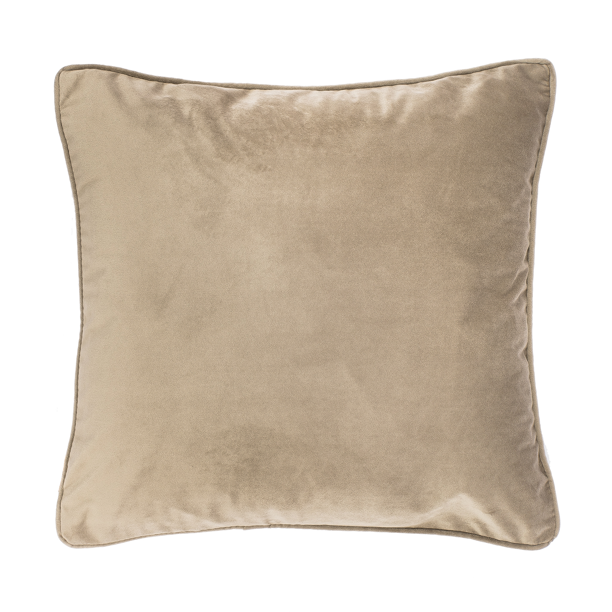 Cushion (filled) Microvelvet 60X60CM, light taupe