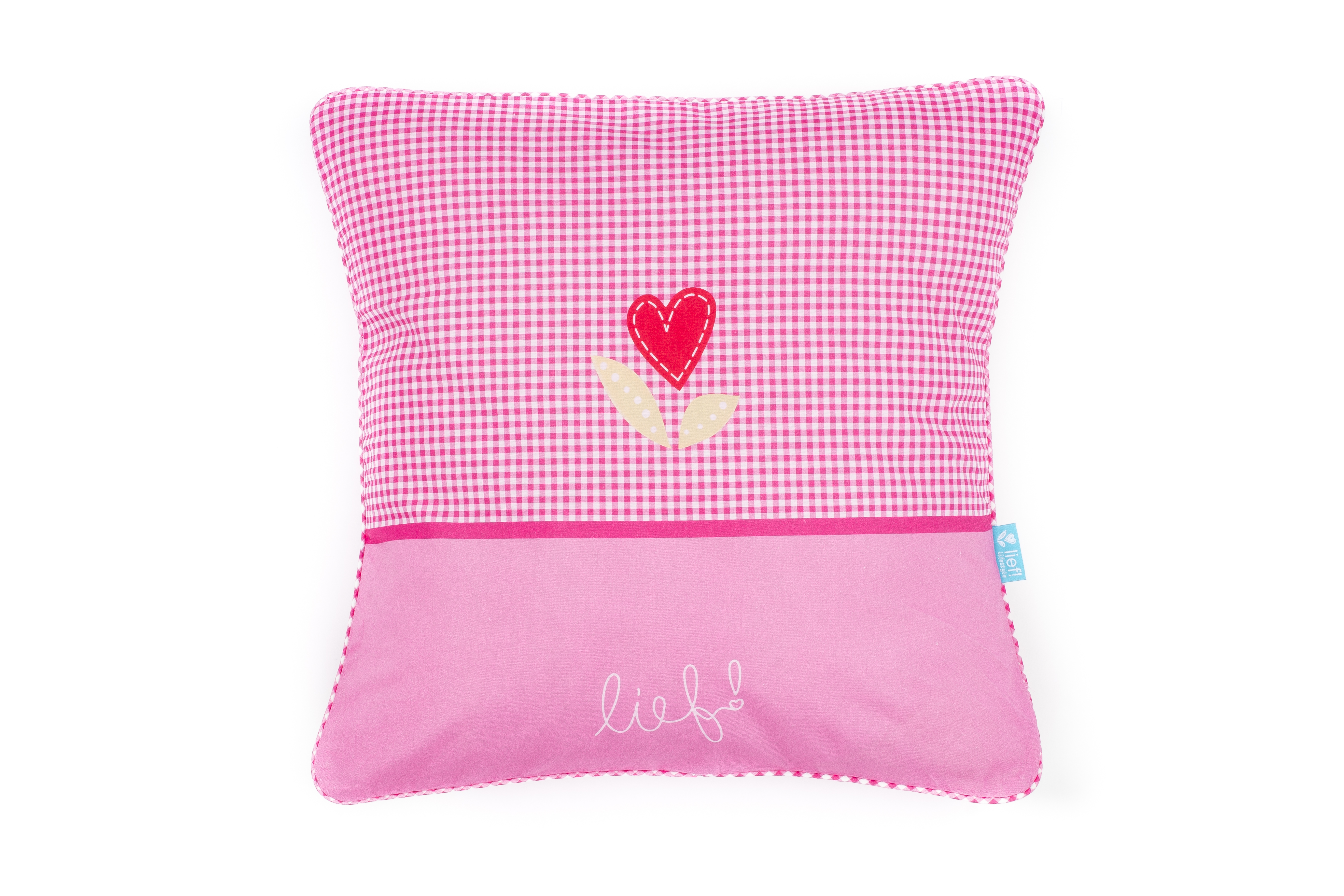 Cushion Girl hearts, 45x45 cm