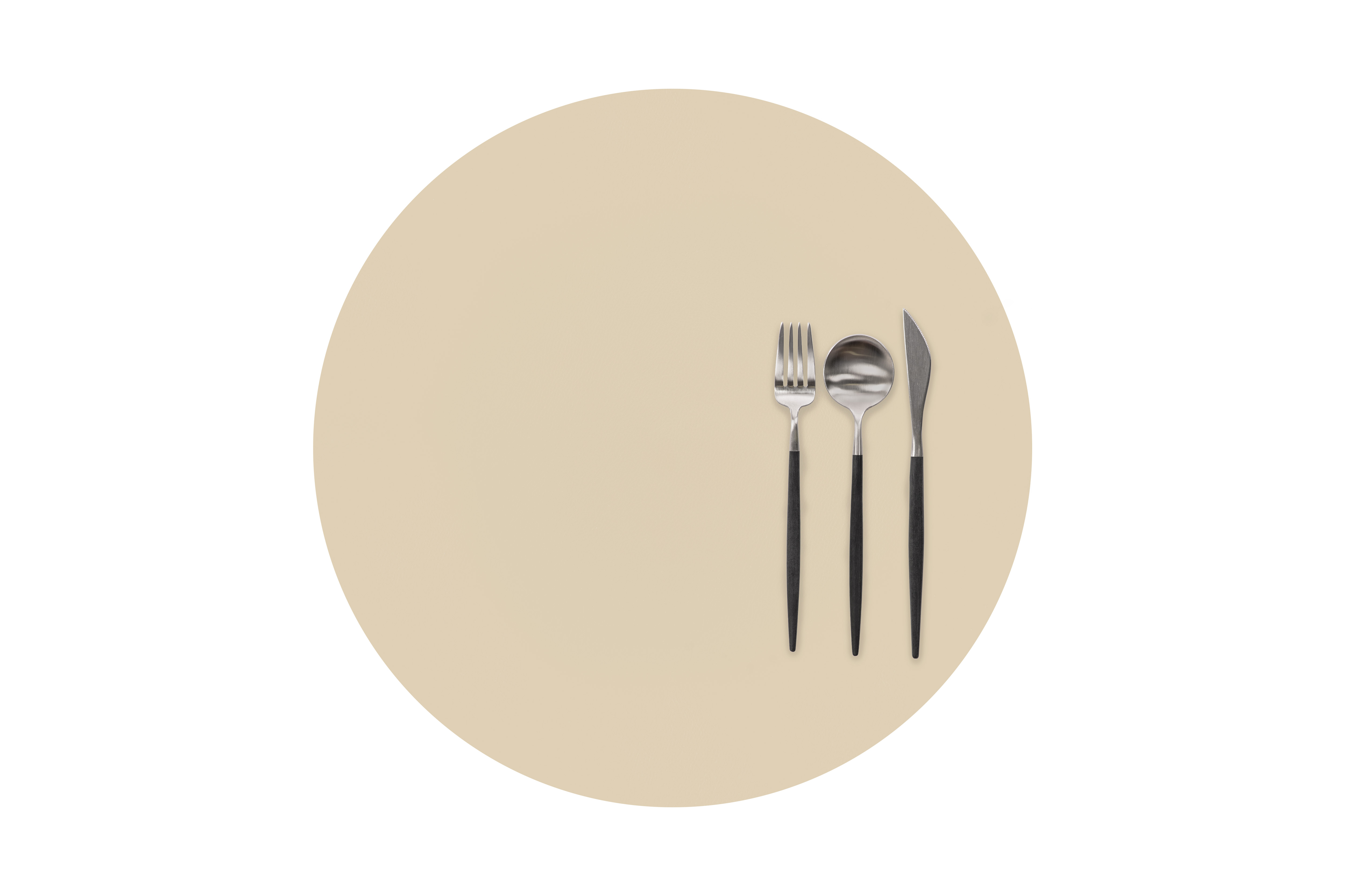 Placemat TOGO - Round - Dia 38 cm, ivory