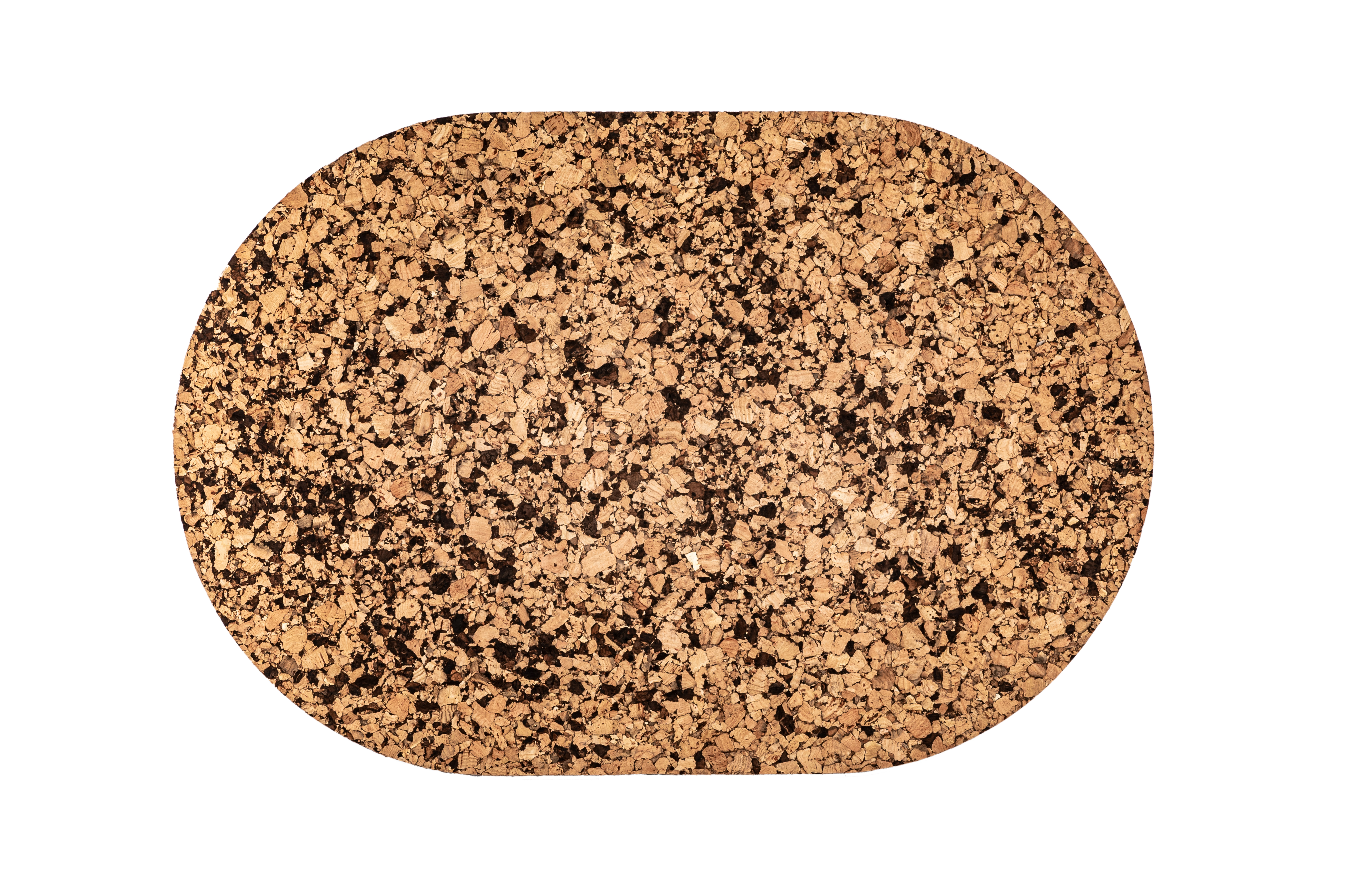 Placemat QUERCO cork oval 45x30cm - coal
