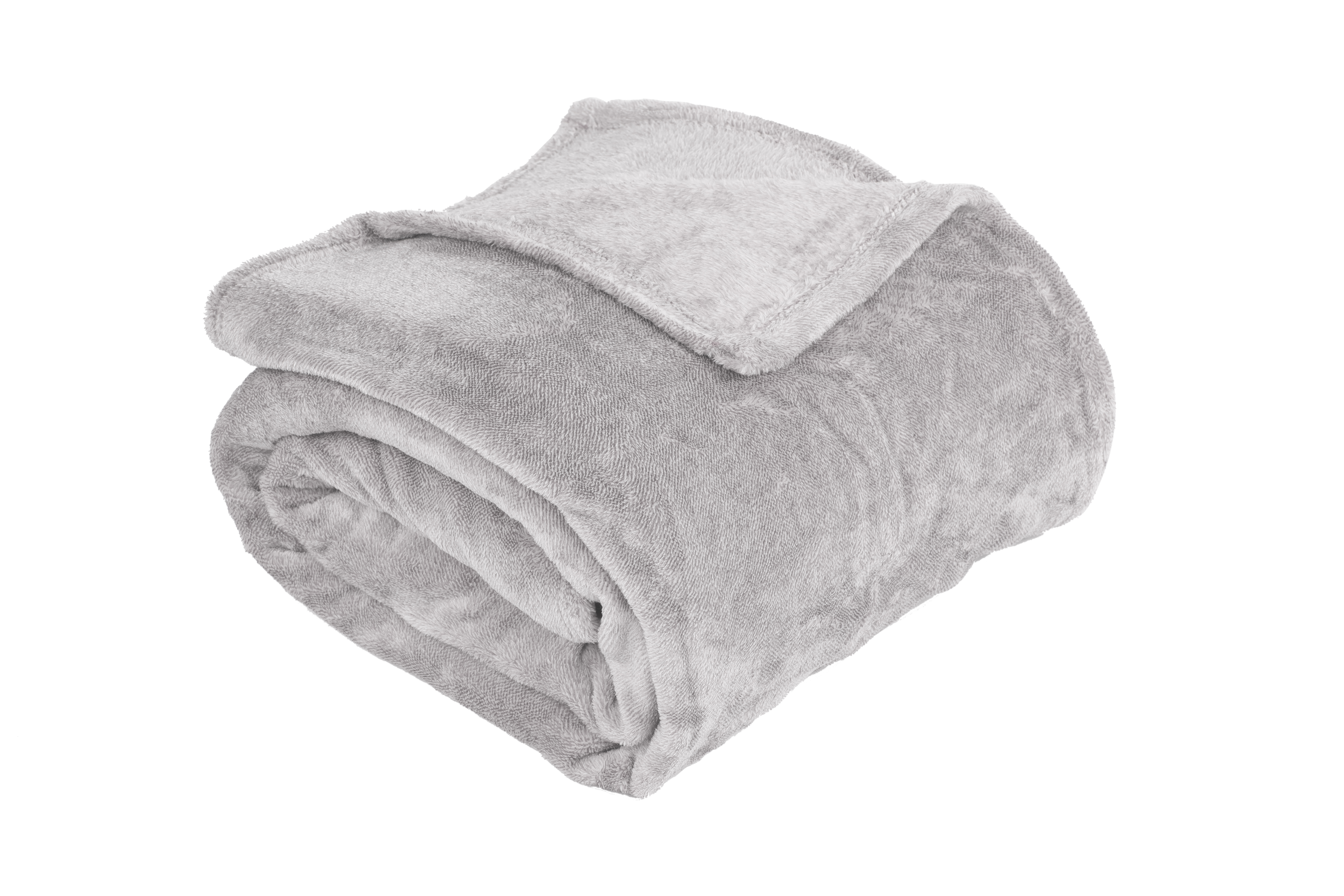 Bitone microflannel  throw light grey 130x170CM