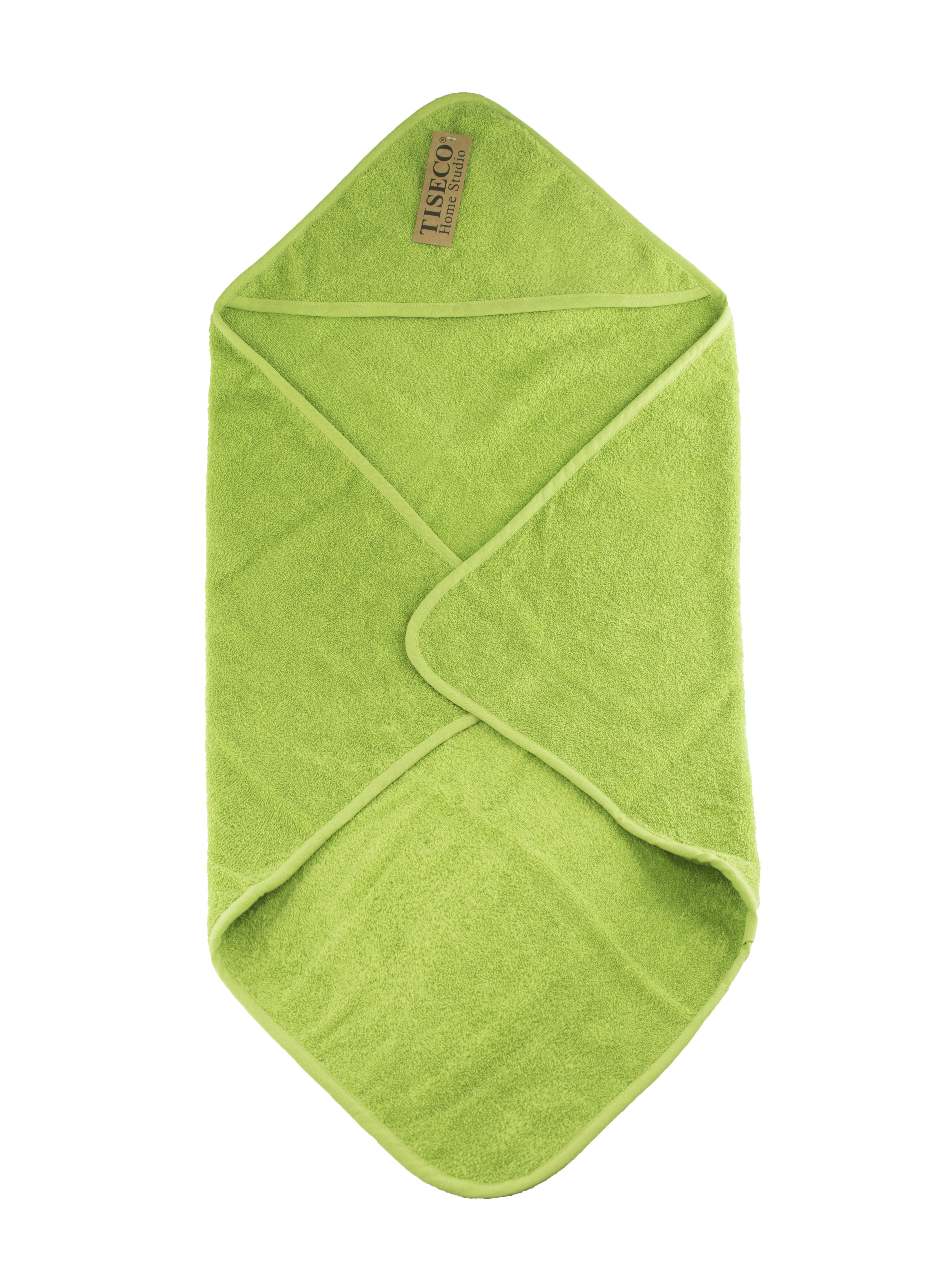 Baby bath cape - 75x75 cm, green