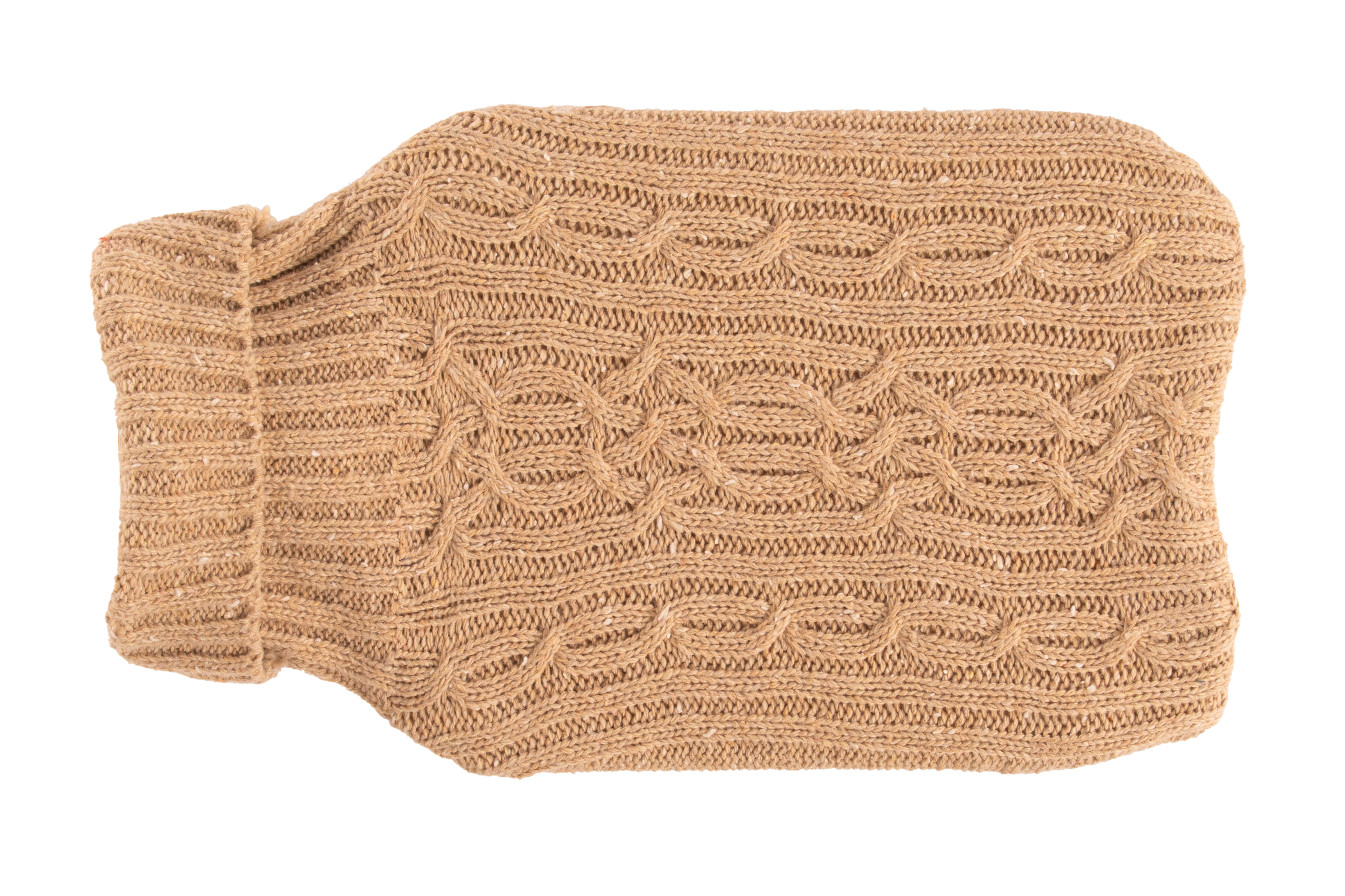 Warmwaterkruik met gebreide hoes WARMERS - 2L, zand