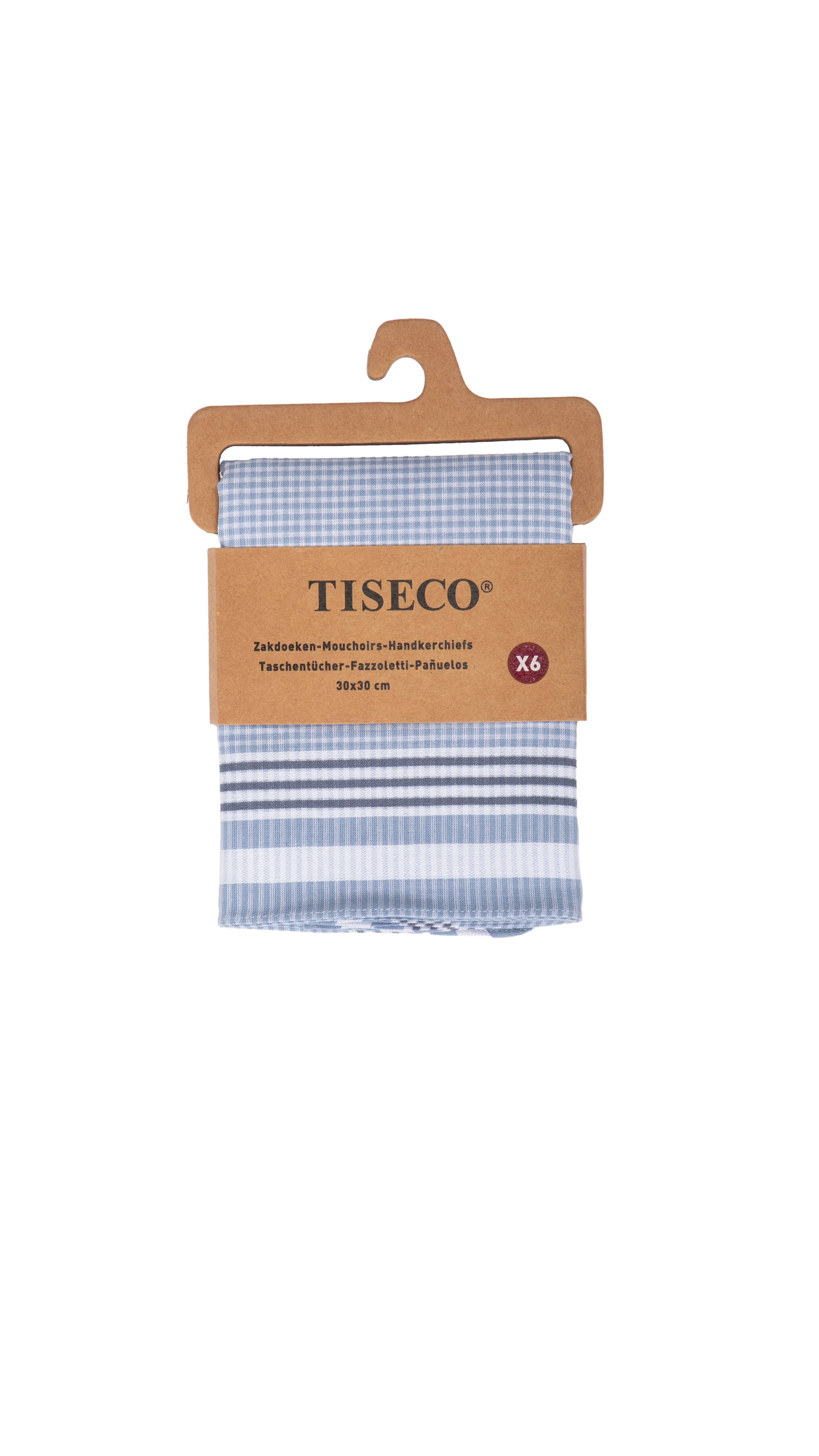 Ladies handkerchiefs ALTA 4 - SET/6 - 30x30 cm, indigo