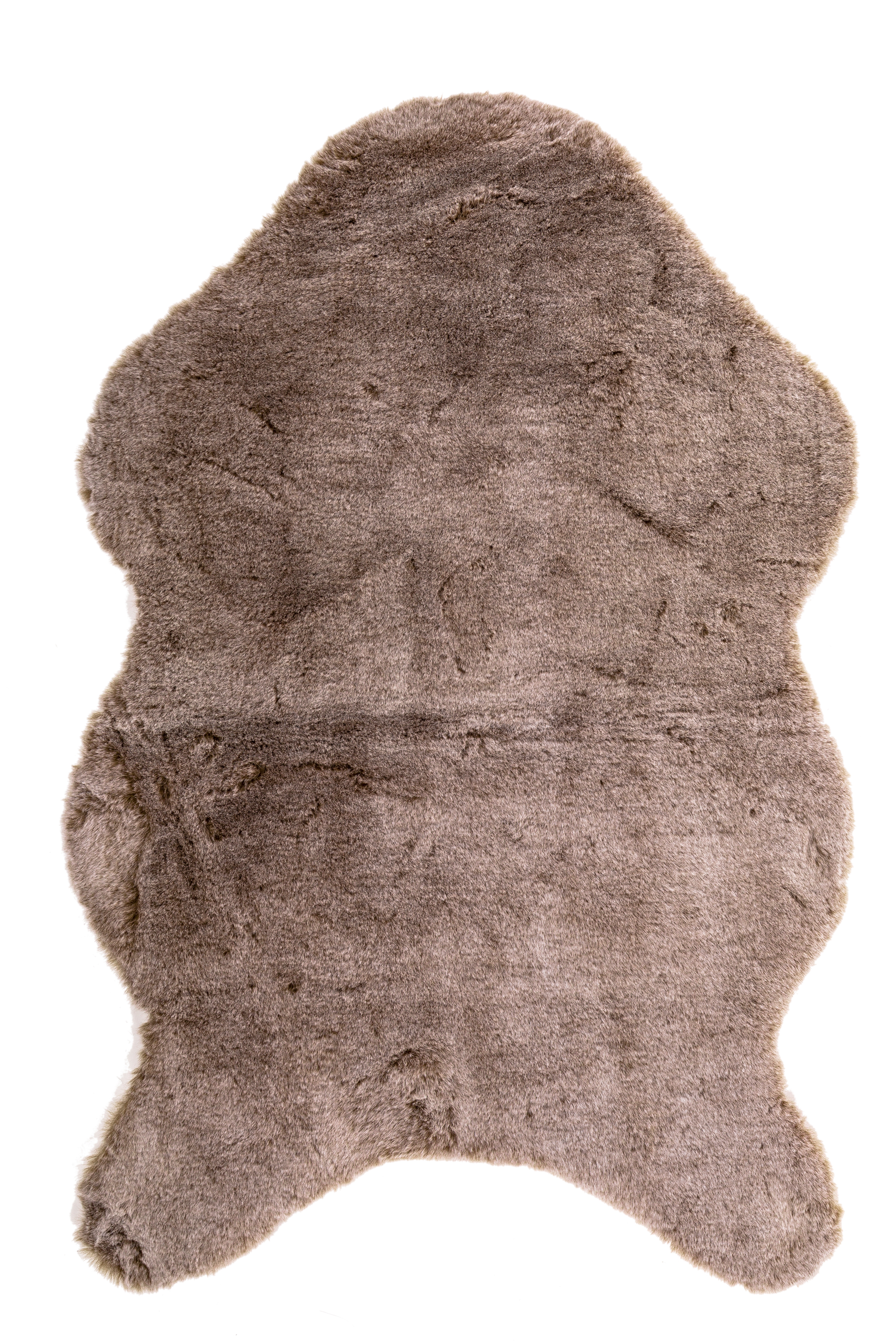 Carpet MELANGE rabbit fur - 60x90cm, taupe