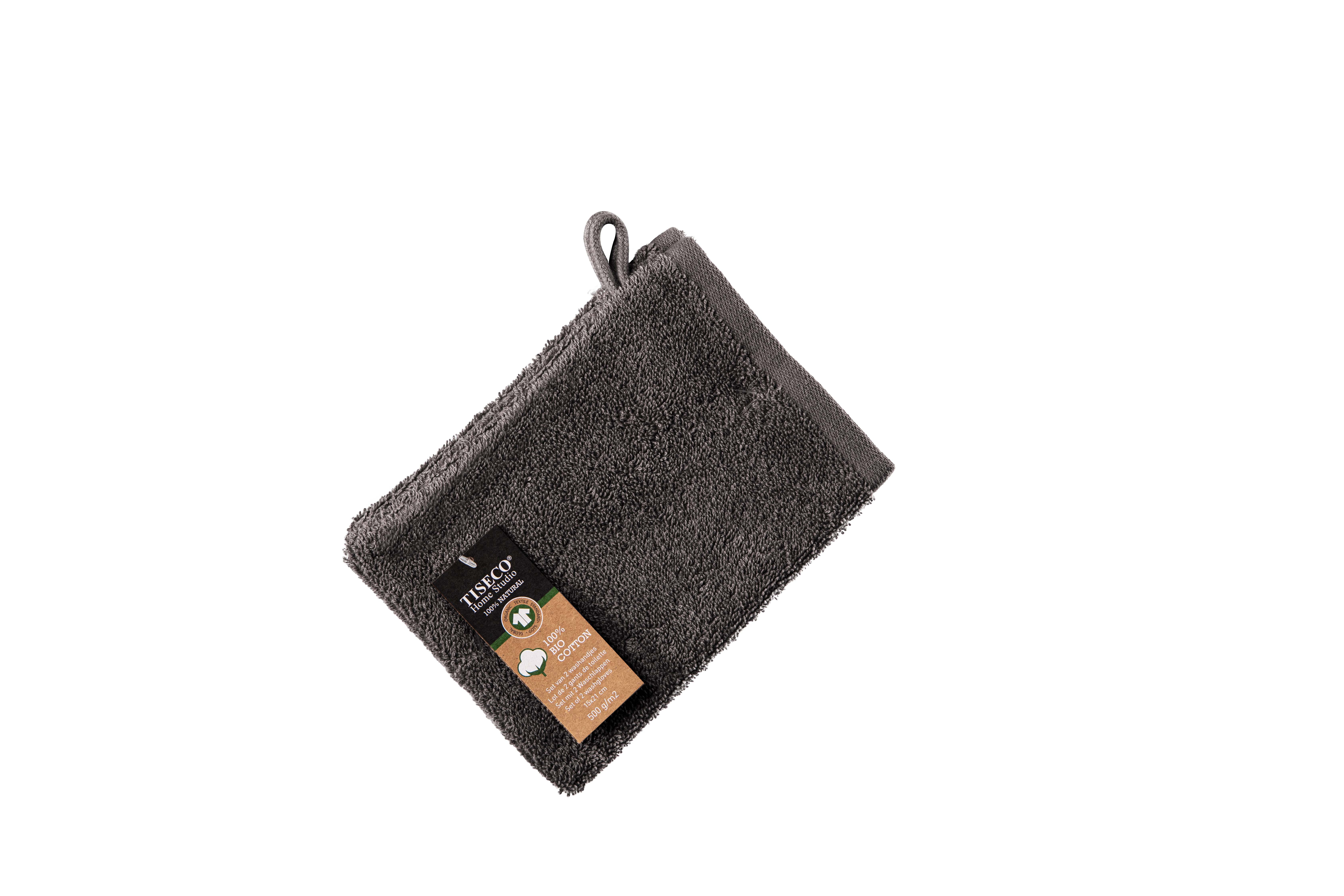 Washing glove EDEN 15x21cm, Tornado grey set/2