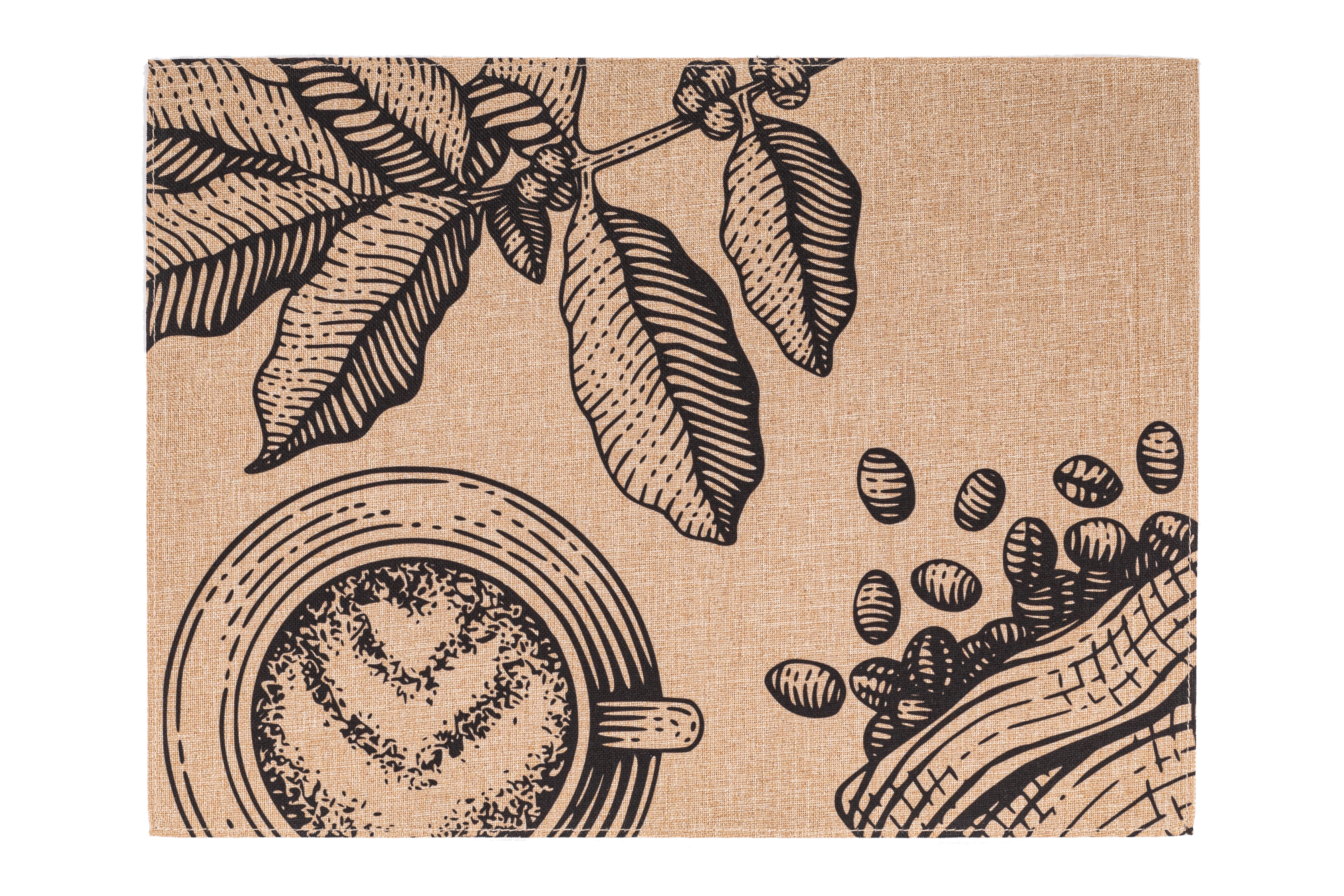 Placemat  POLY-JUTE, 33x45cm, coffee