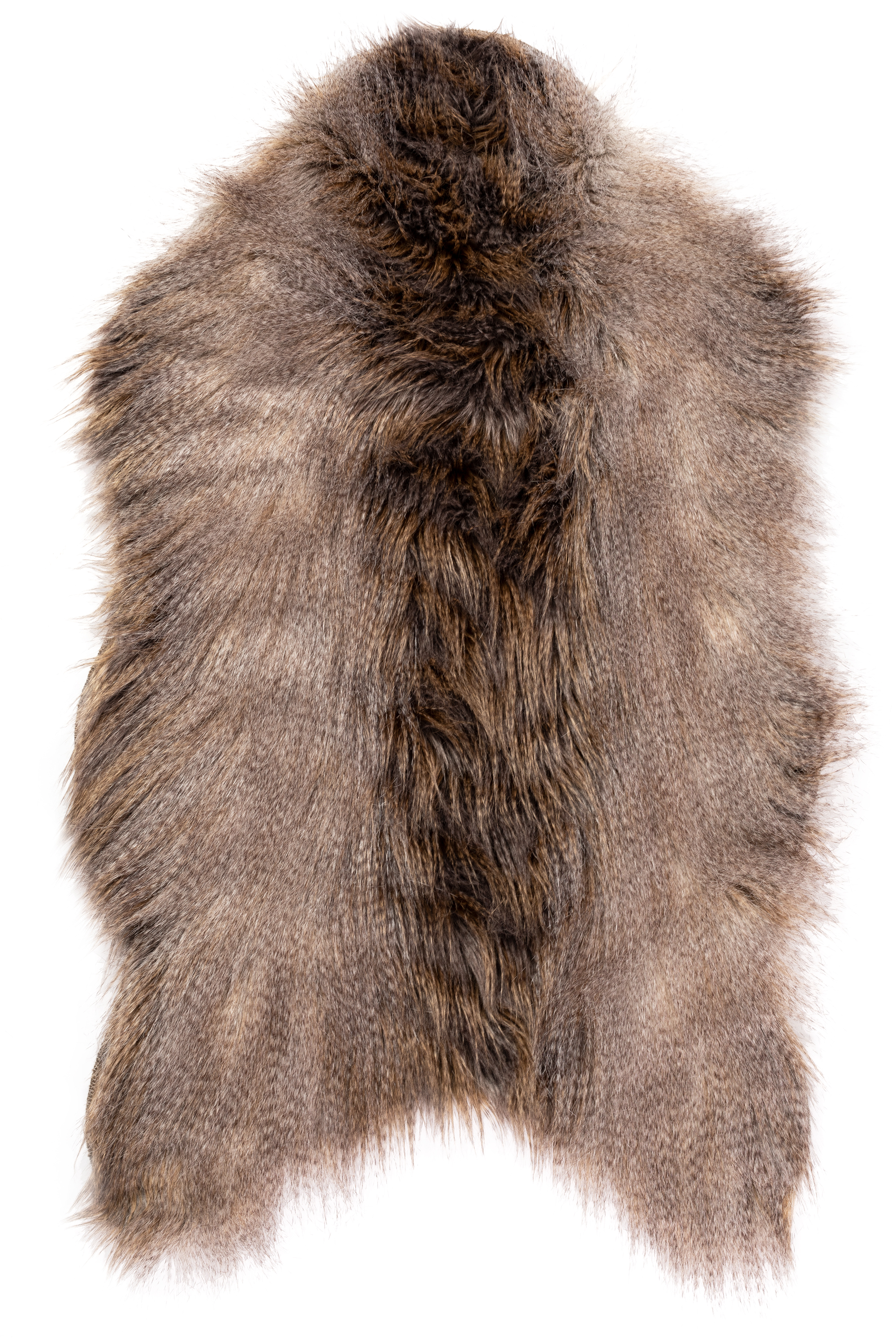 Carpet FOX fur - 50X80cm, dark brown